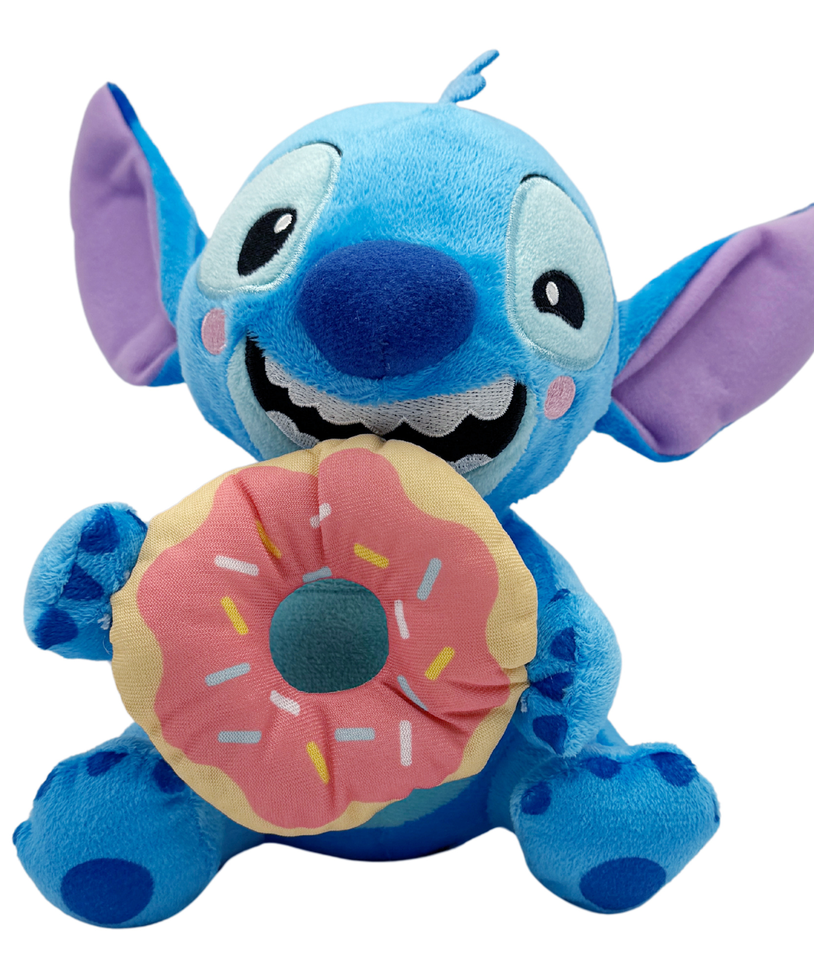 Disney Lilo & Stitch Donut 9" Inch (23 cm) Plush, Soft and Cuddly Huggable Stuffed Alien Animal Toy, Officially Licensed Kids Toys By Just Play, Suitable for Children, Boys and Girls, Aged 2 Years+