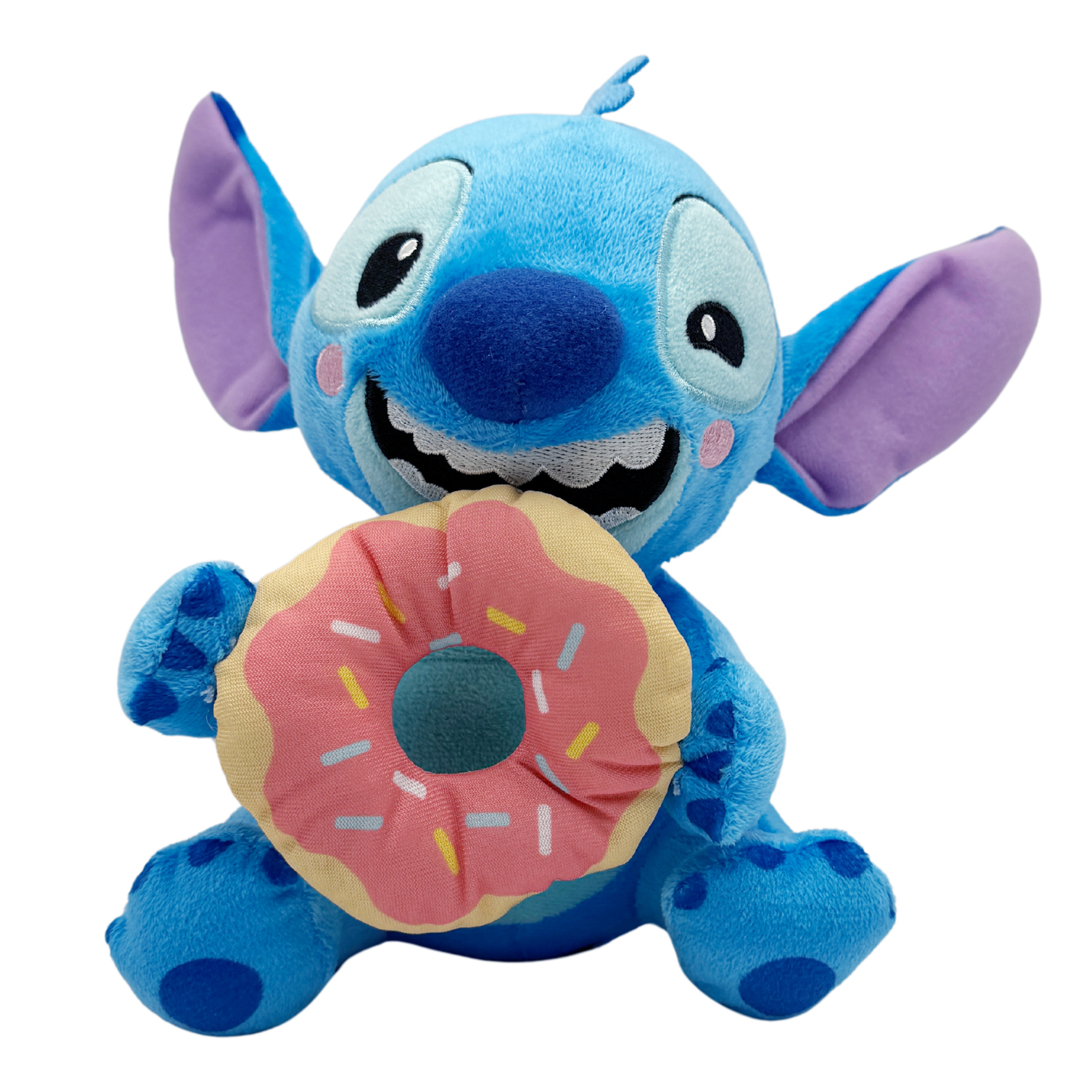Disney Lilo & Stitch Donut 9" Inch (23 cm) Plush, Soft and Cuddly Huggable Stuffed Alien Animal Toy, Officially Licensed Kids Toys By Just Play, Suitable for Children, Boys and Girls, Aged 2 Years+