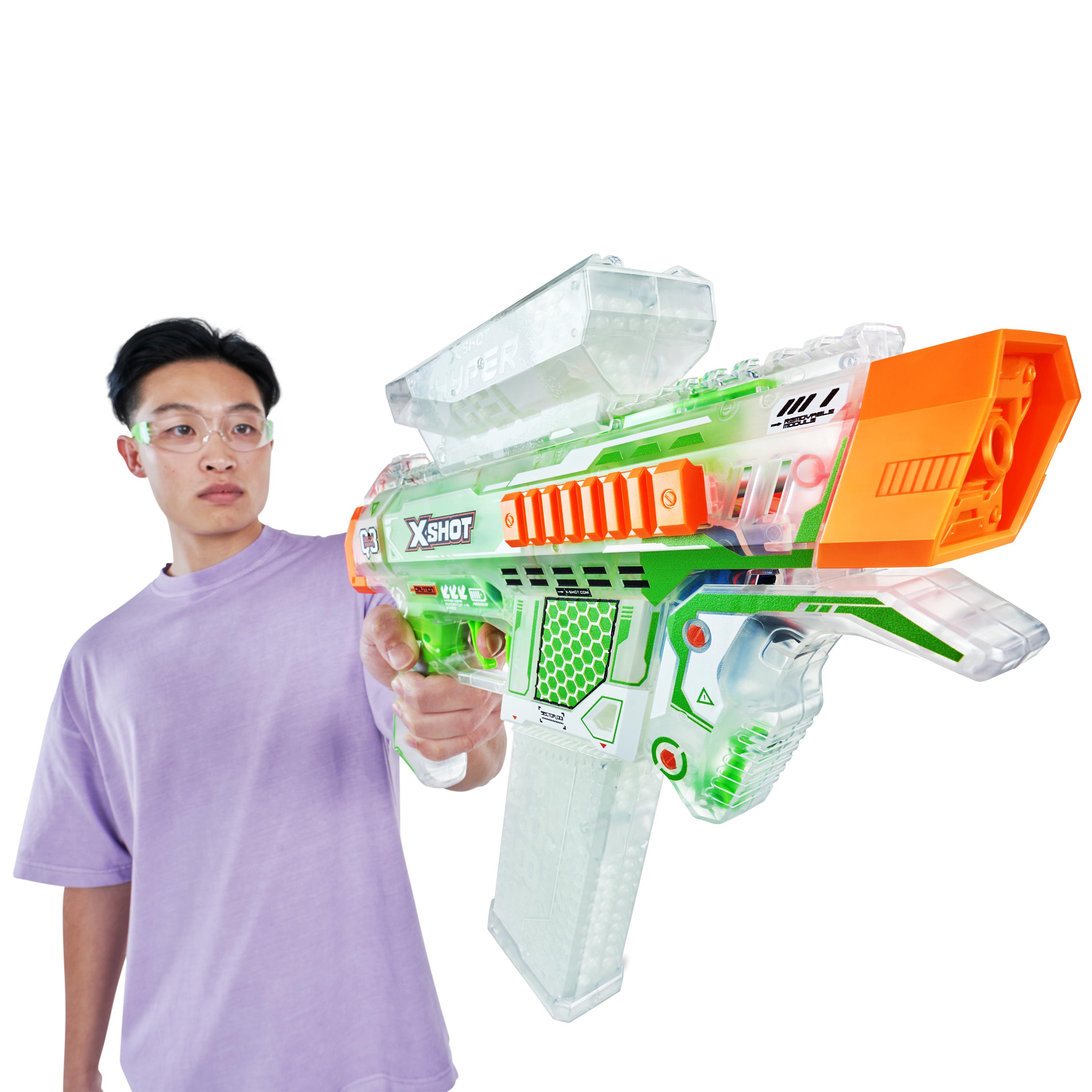 X Shot Hyper Gel Glow In The Dark Medium Blaster, Toy Gun for Boys, Age 14+
