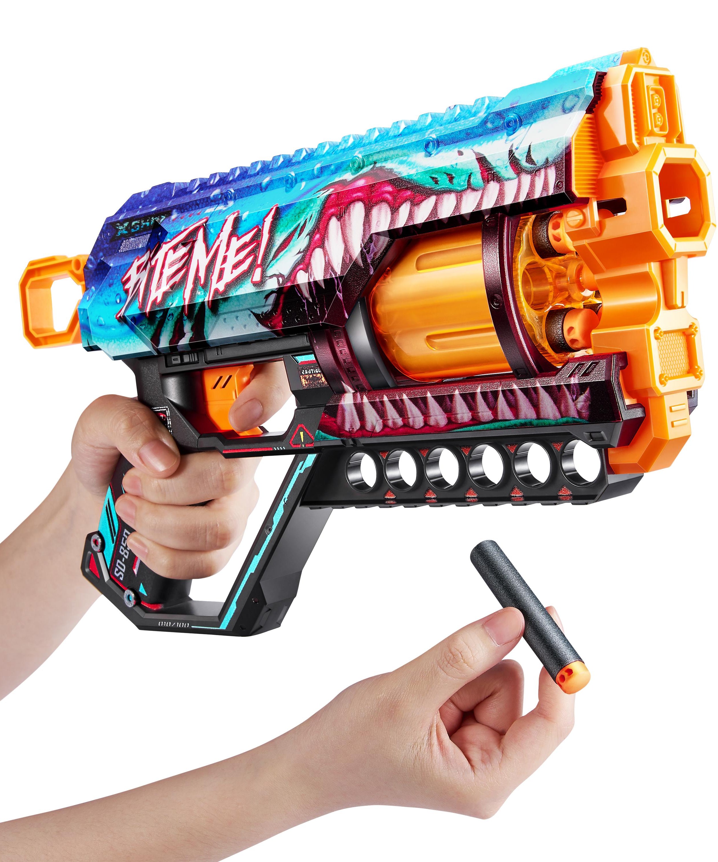 XSHOT Skins Dread Sonic Edition, Dual Barrel Foam Dart Blaster with Air Pocket Technology, 12-Dart Capacity & 27m Range, Toy Gun for Kids, Teens & Adults, Ages 8+