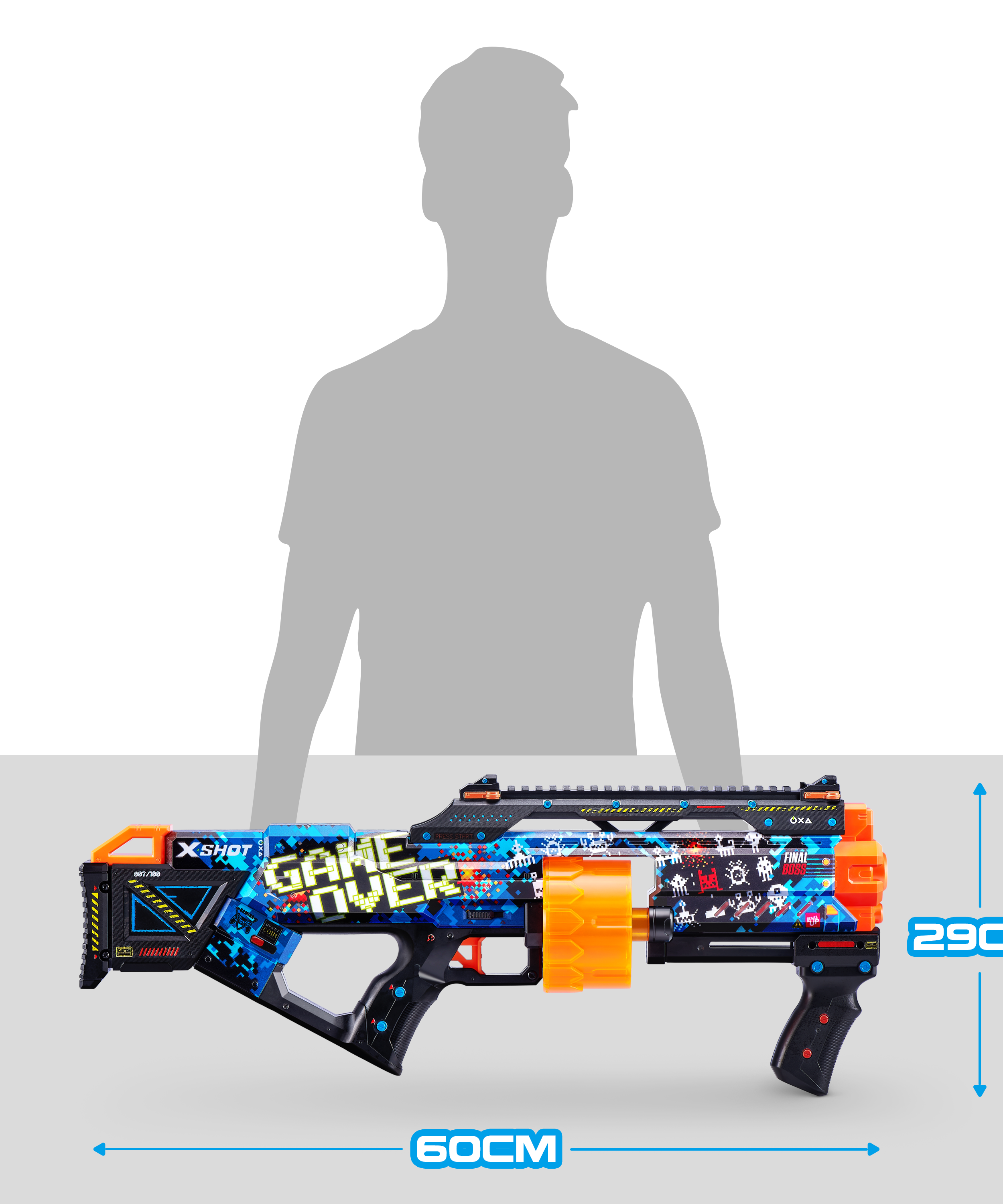 XSHOT Skins Last Stand Beast Out, Foam Blaster Toy Gun for Boys & Girls, Ages 8+