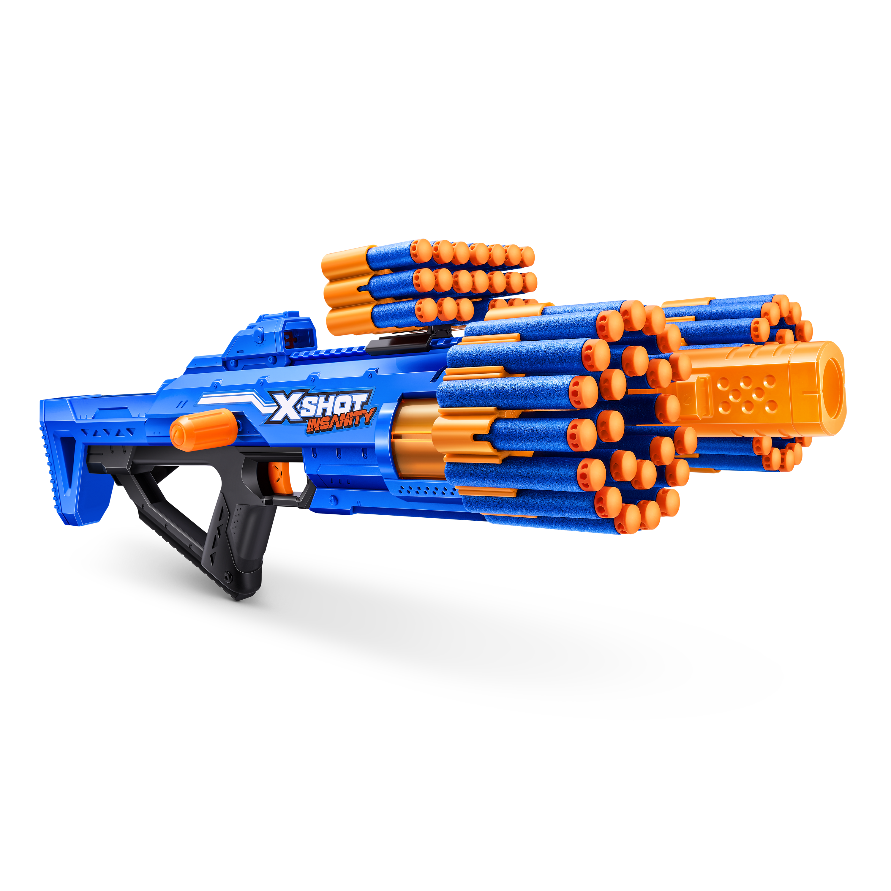 XShot Insanity Double Berzerko Blaster Pack, 8-Shot Dart Gun with 96 Foam Darts, Modular Storage, Rapid-Fire Toy Blaster for Kids Outdoor Action, Pack of 2