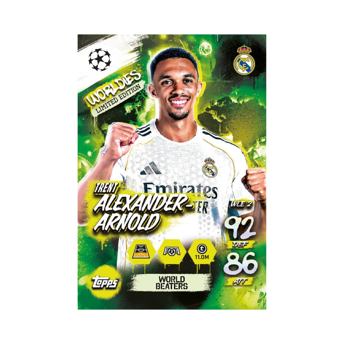 Topps Match Attax UCC 2025 2026 Mini Tin Collectible Football Trading Cards with 32 Cards and Exclusive Worldies Limited Editions, Official UEFA Licensed, Assorted Tin