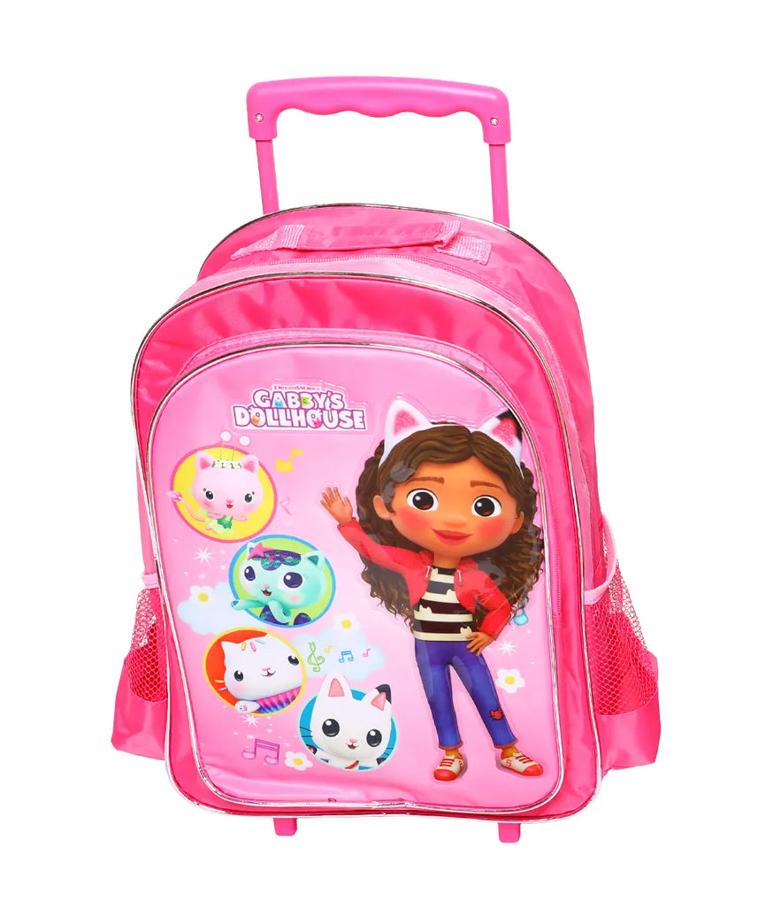 Universal Gabby’s Dollhouse Value Pack 5-in-1 16-Inch Trolley Backpack – School and Travel Bag for Kids