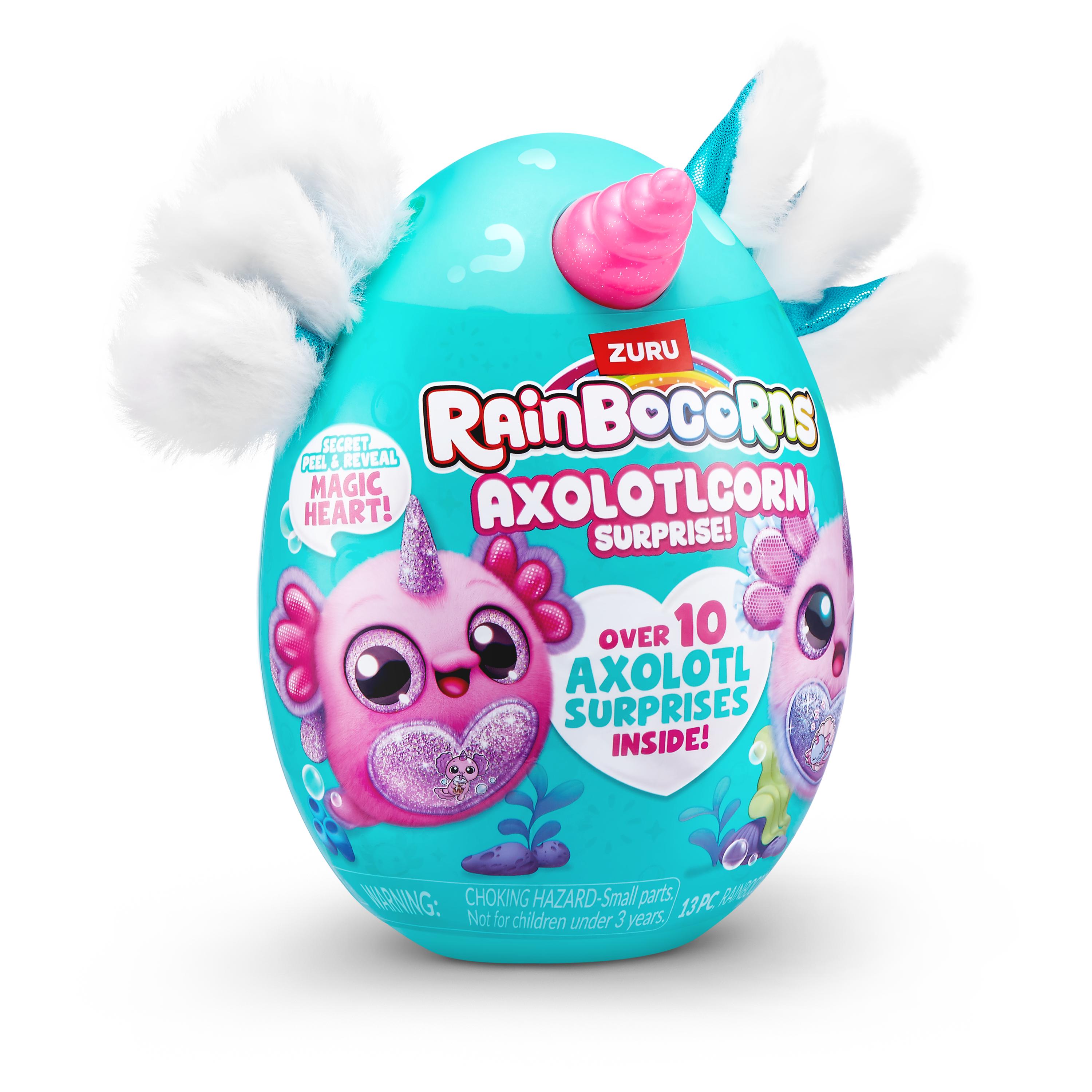 Rainbocorns Axolotlcorn Surprise Plush, Collectible Toy for Girls, Age 3+