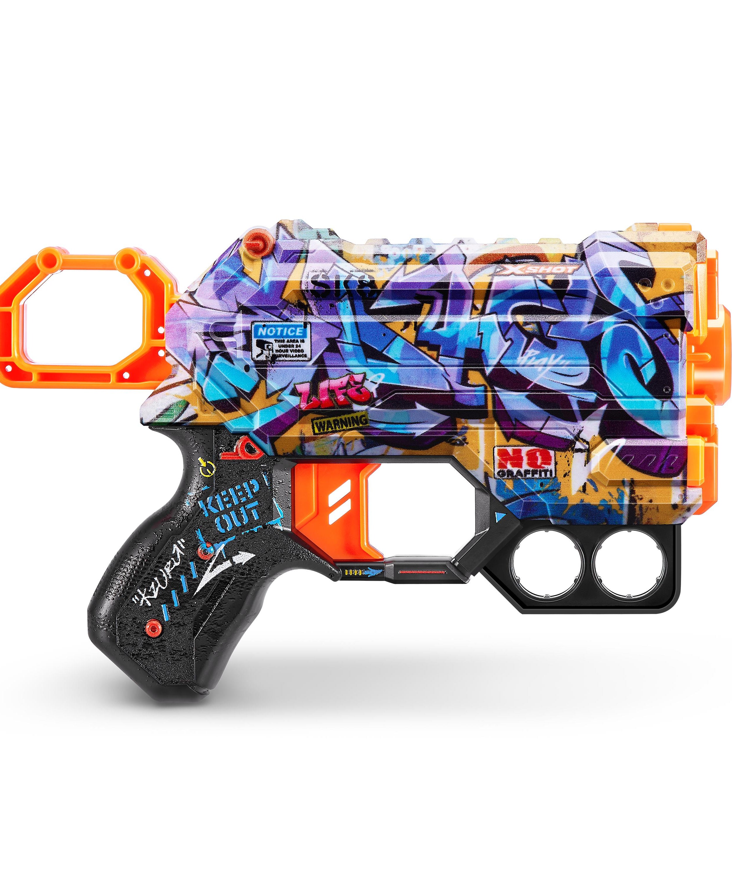 X Shot Skins Menace Blaster, Compact Foam Dart Gun for Boys, Age 8+