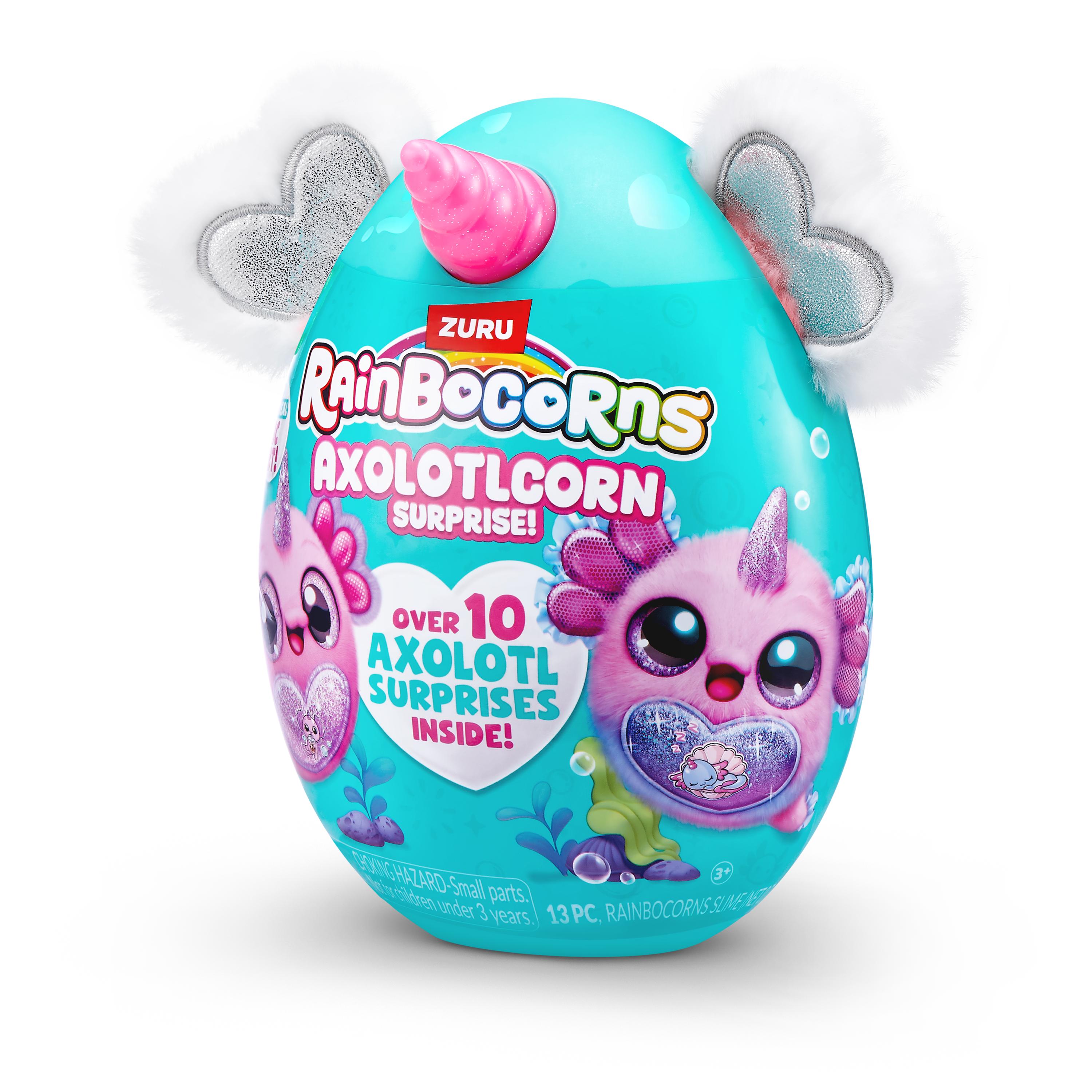 Rainbocorns Axolotlcorn Surprise Plush, Collectible Toy for Girls, Age 3+