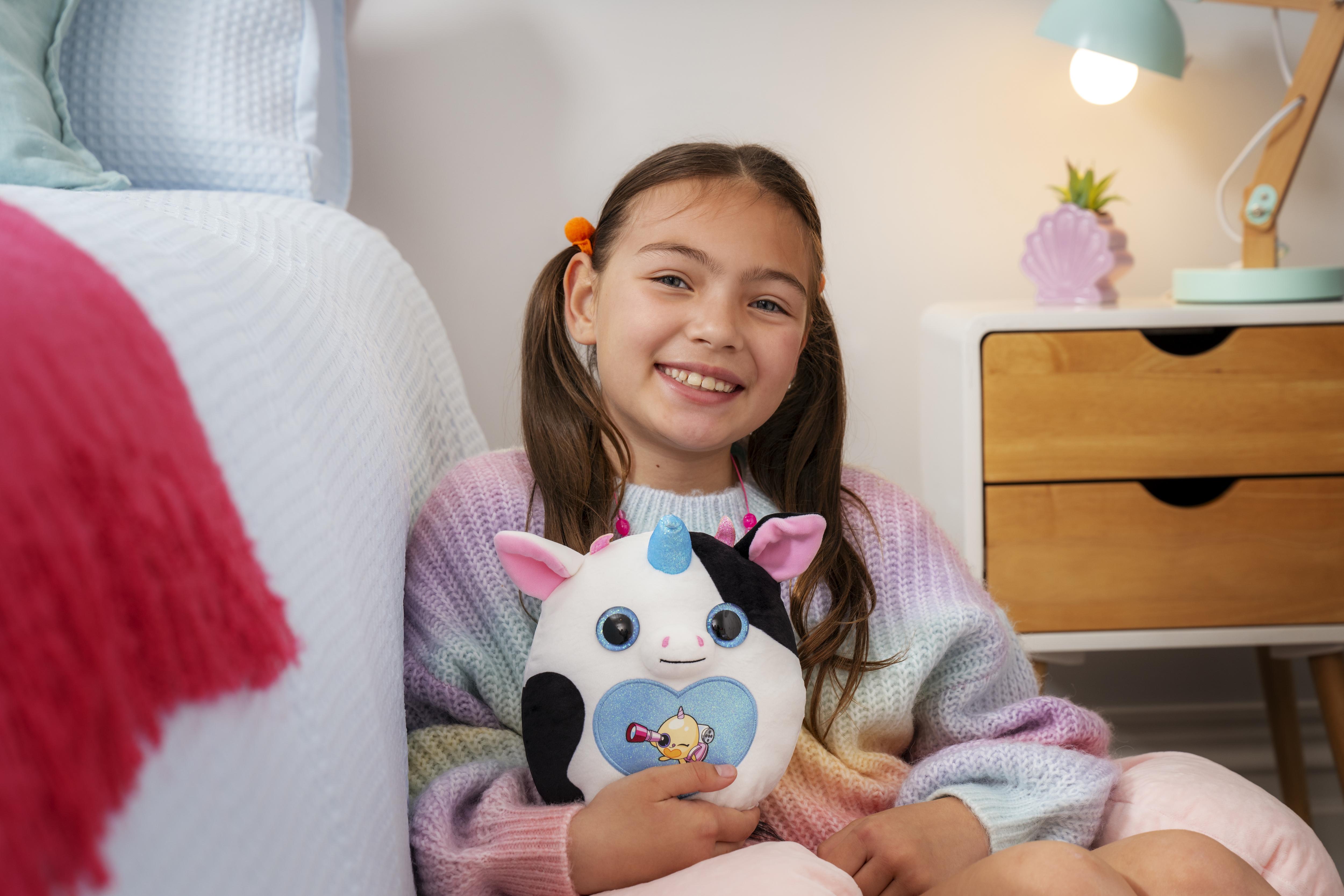 Rainbocorns Eggzania Mini Mania Series 1 Surprise Plush Toy for Girls Ages 3+, Collectible Stuffed Animal with 10+ Surprises, Slime, Stickers & Wearable Jewelry