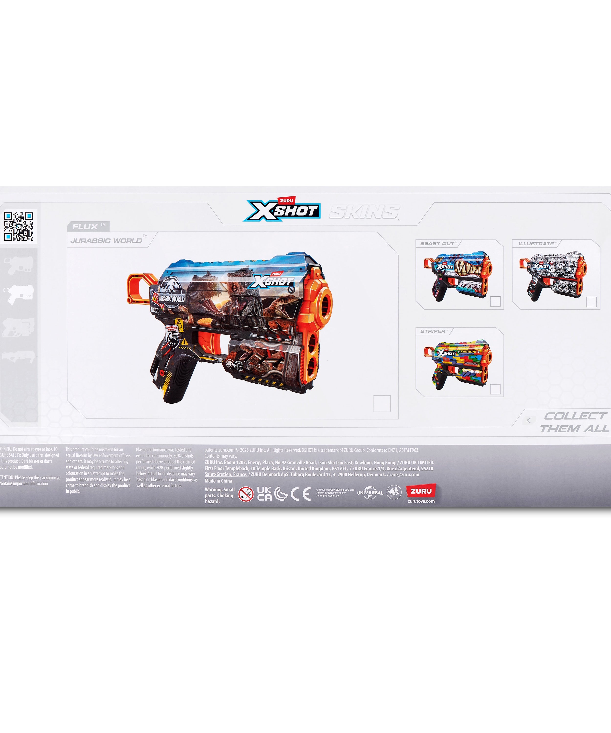 Title: Jurassic Flux Combo 2 Pack Dart Blaster with Dinosaur Skins, Air Pocket Darts, Single Shot with Storage, Recoil Action, Fires 27m/90ft, Includes 16 Foam Darts, Ages 8 and Up