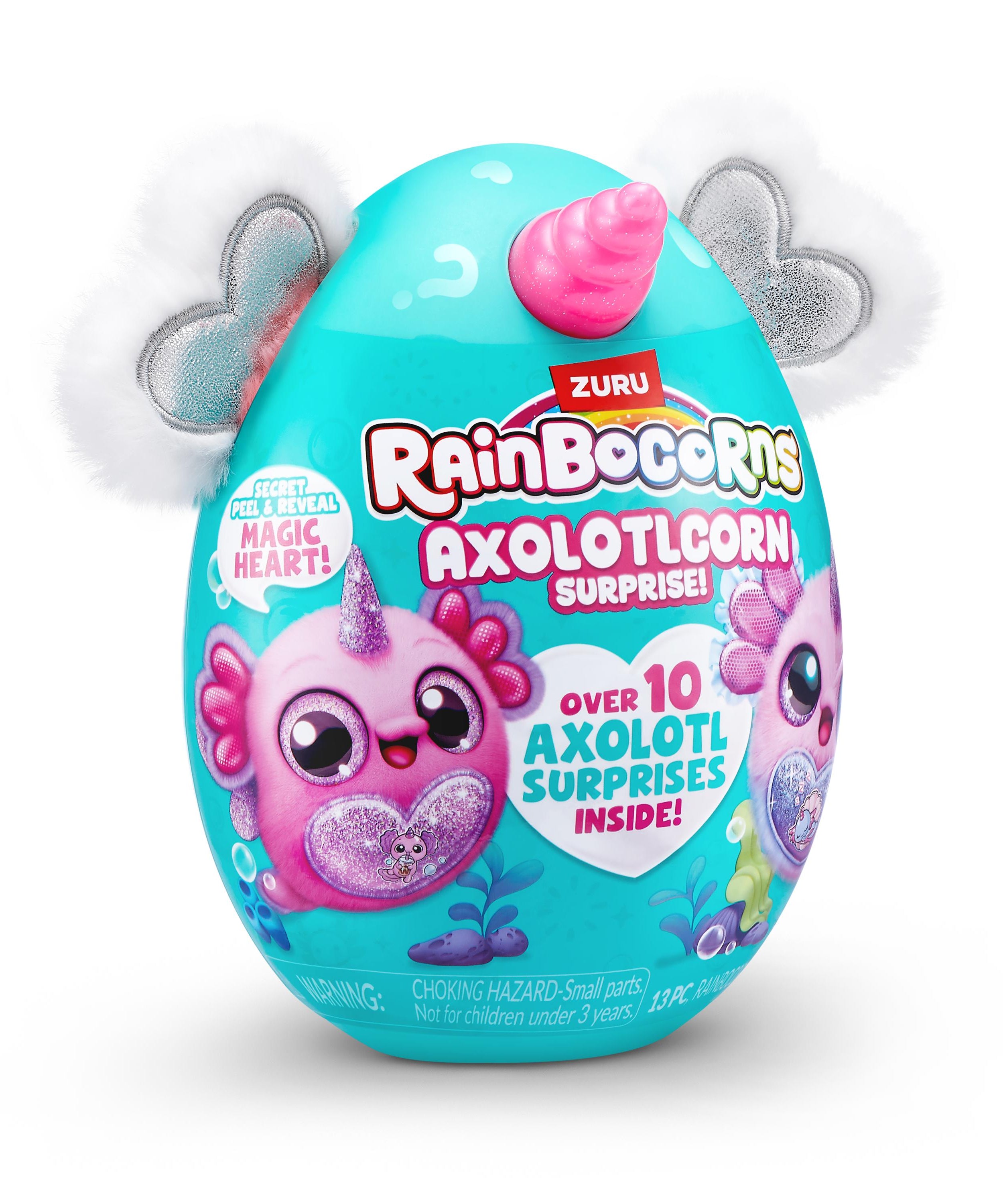 Rainbocorns Axolotlcorn Surprise Plush, Collectible Toy for Girls, Age 3+