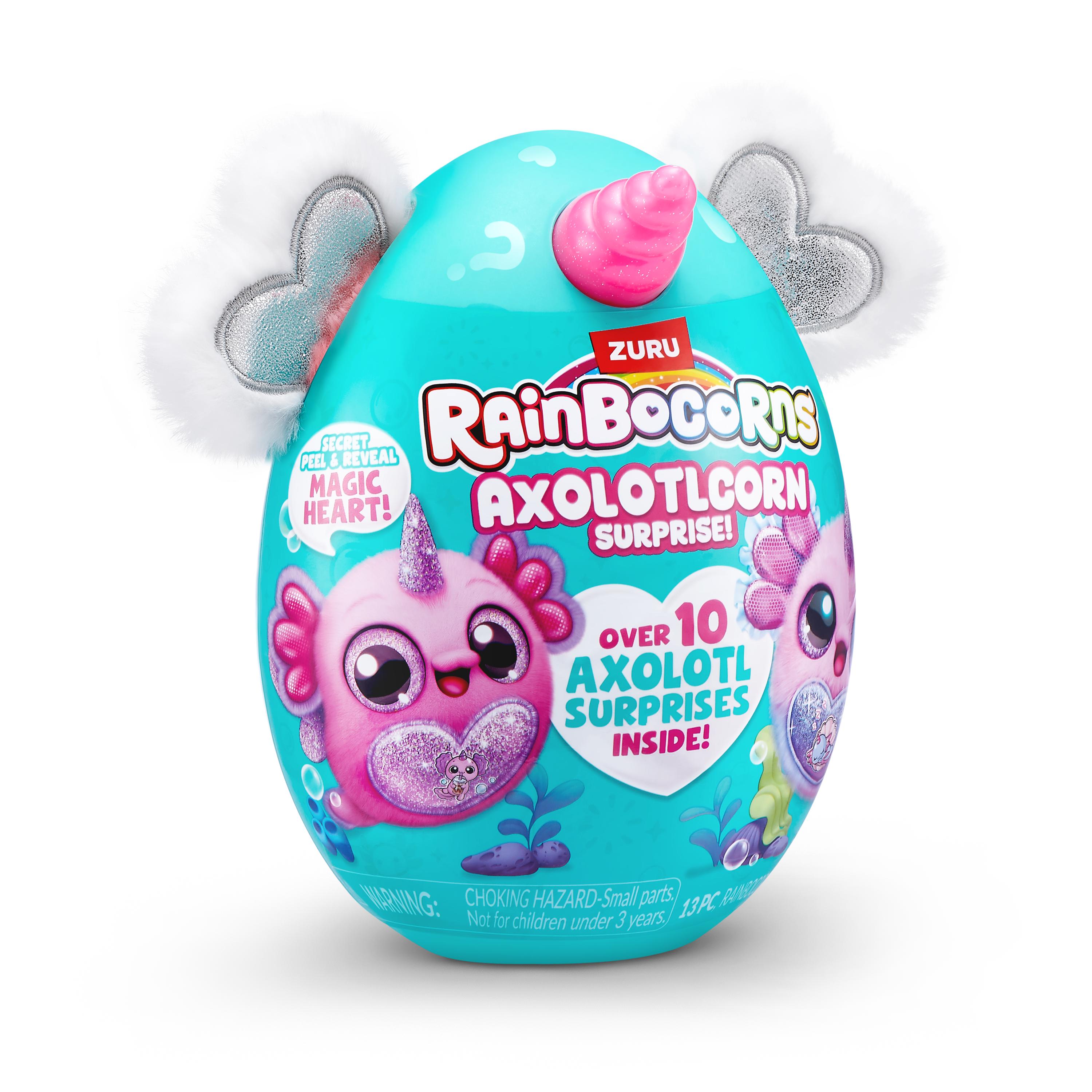 Rainbocorns Axolotlcorn Surprise Plush, Collectible Toy for Girls, Age 3+