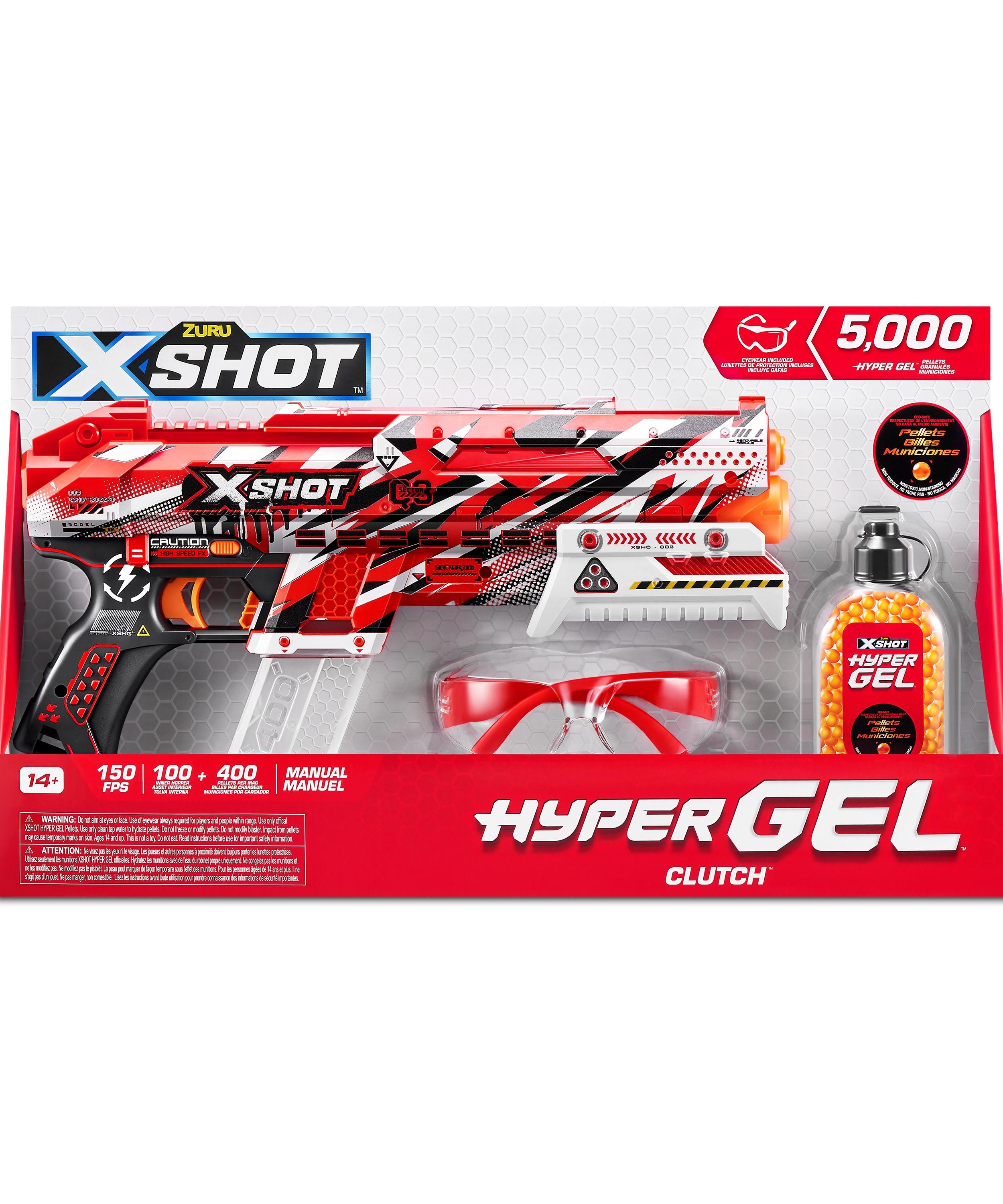 X Shot Hyper Gel Small Blaster 5000 Gellets, Gel Blaster Toy Gun for Boys, Age 14+