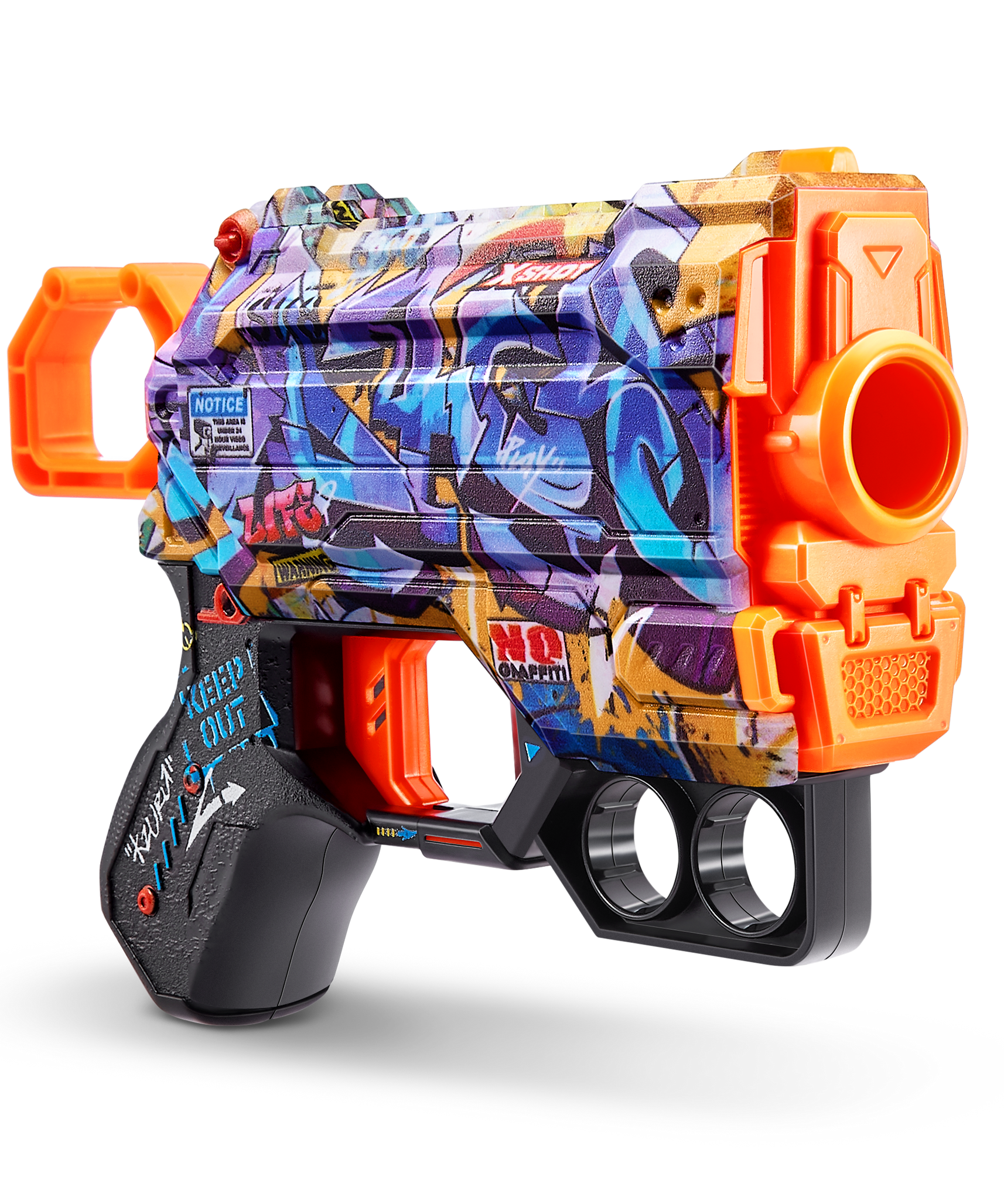 X Shot Skins Menace Blaster, Compact Foam Dart Gun for Boys, Age 8+