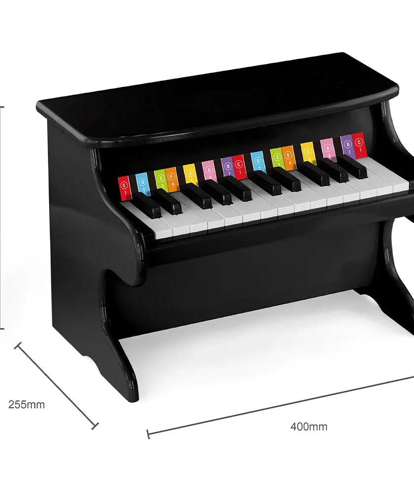 Viga Toys My First Wooden Piano for Kids, 25 Key Toy Piano with Music Book, Early Music Learning Instrument, Educational Musical Toy for Toddlers and Preschoolers, Ages 3 Years+