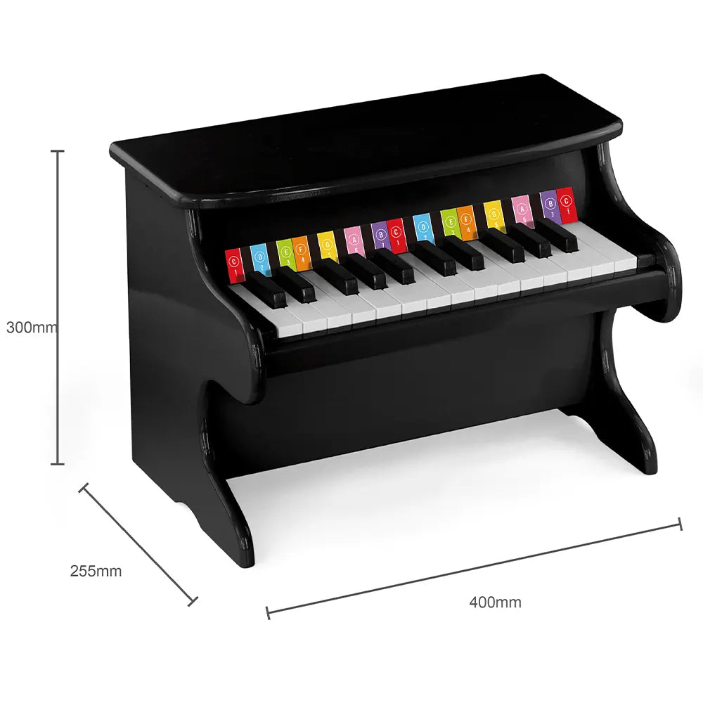 Viga Toys My First Wooden Piano for Kids, 25 Key Toy Piano with Music Book, Early Music Learning Instrument, Educational Musical Toy for Toddlers and Preschoolers, Ages 3 Years+