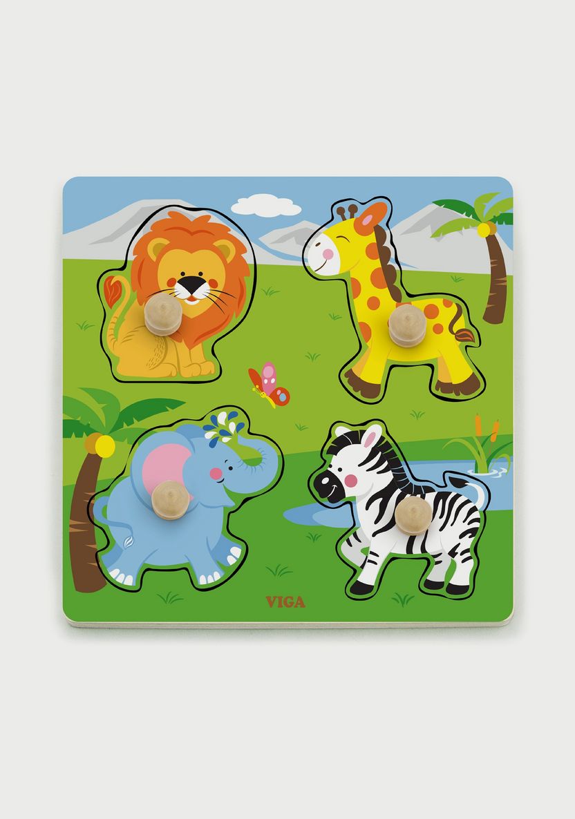 لعبة أحجية فيجا وايلد أنيملز، مكونة من 4 قطع، مصنوعة من الخشب من مونتيسوري، تُنمّي المهارات الحسية والإدراكية والحركية الدقيقة، غير سامة وصديقة للبيئة، مناسبة للأولاد والبنات من عمر 12 شهرًا فما فوق.