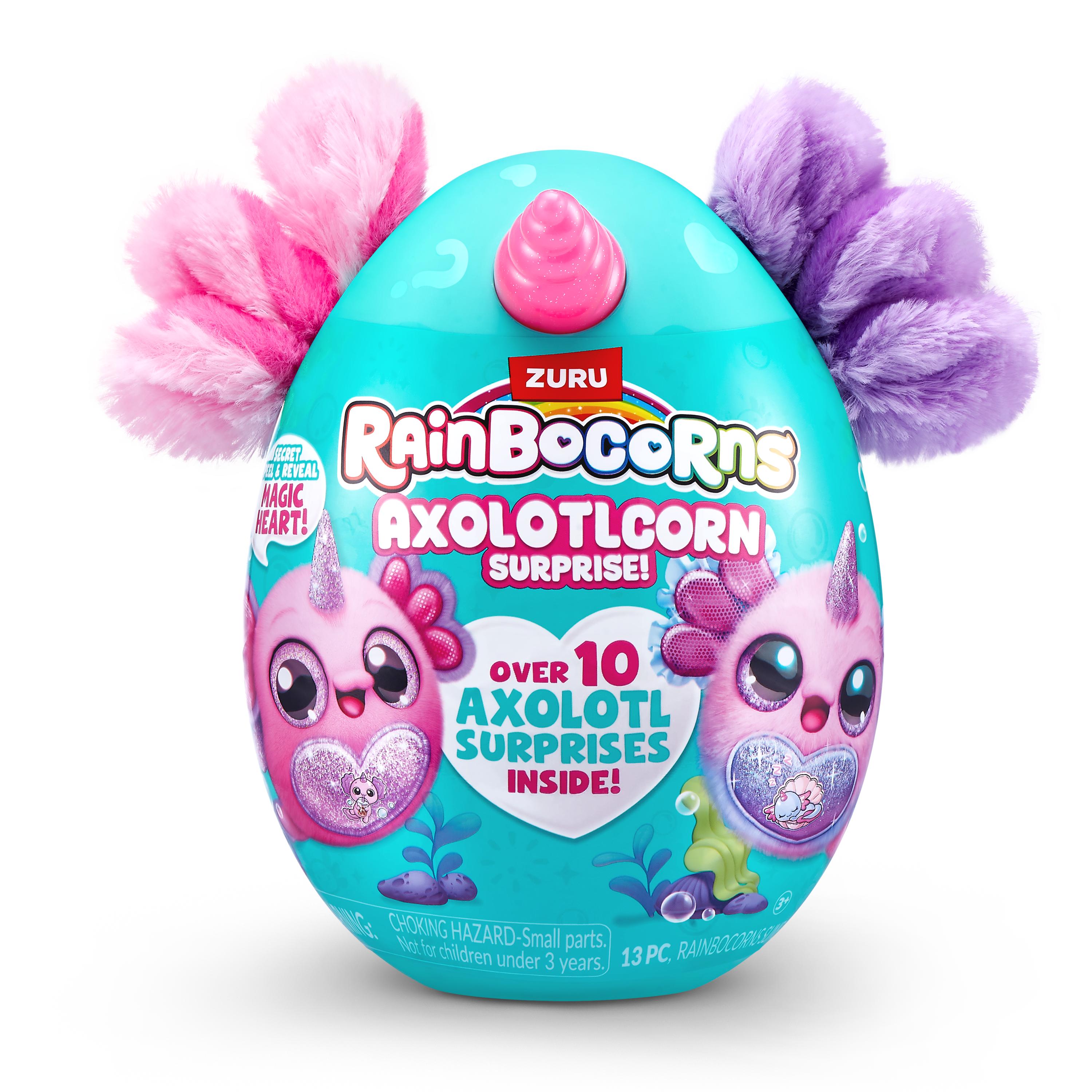 Rainbocorns Axolotlcorn Surprise Plush, Collectible Toy for Girls, Age 3+