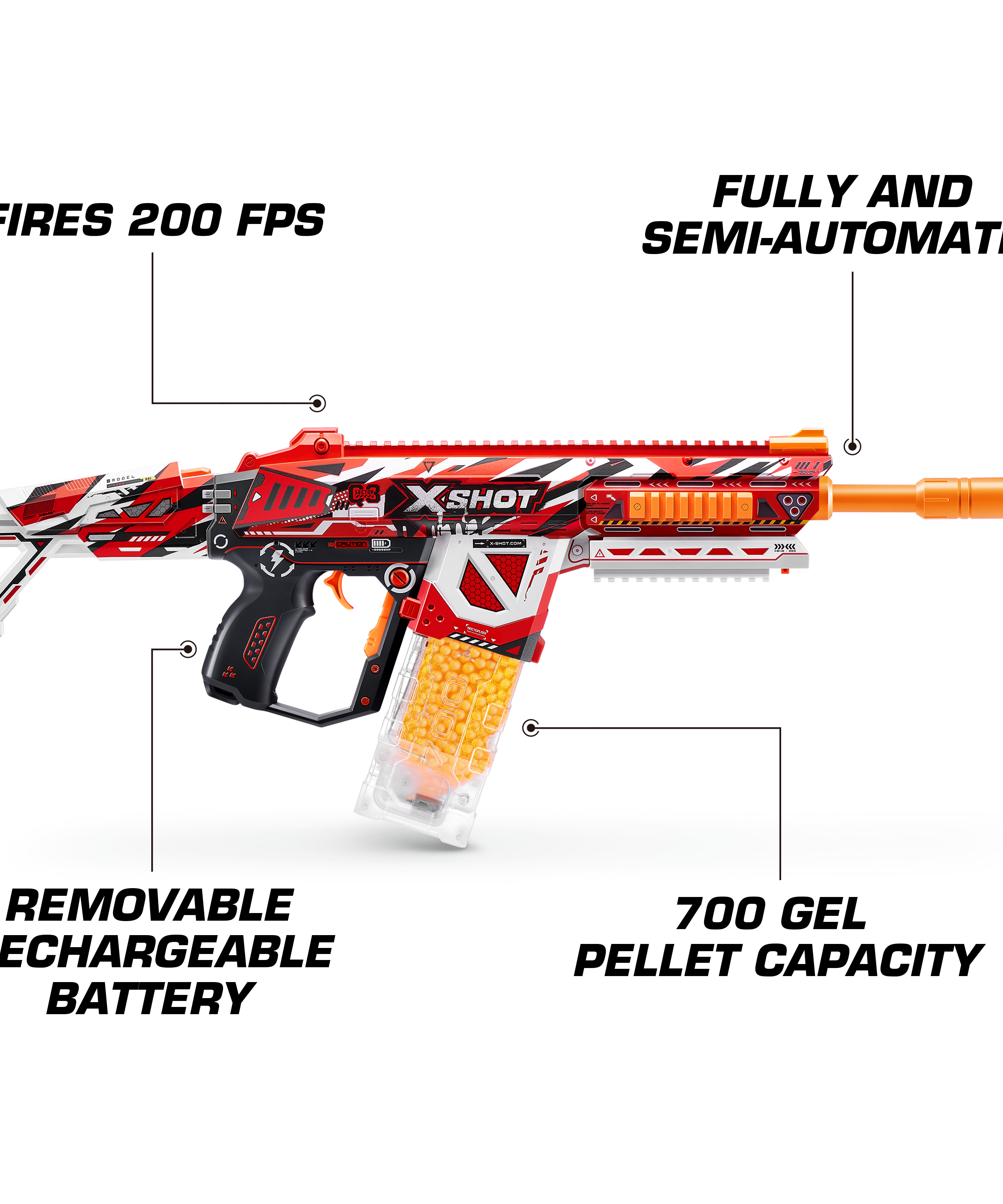 X Shot Hyper Gel Blaster Large with 20000 Gellets, Toy for Boys, Age 14+