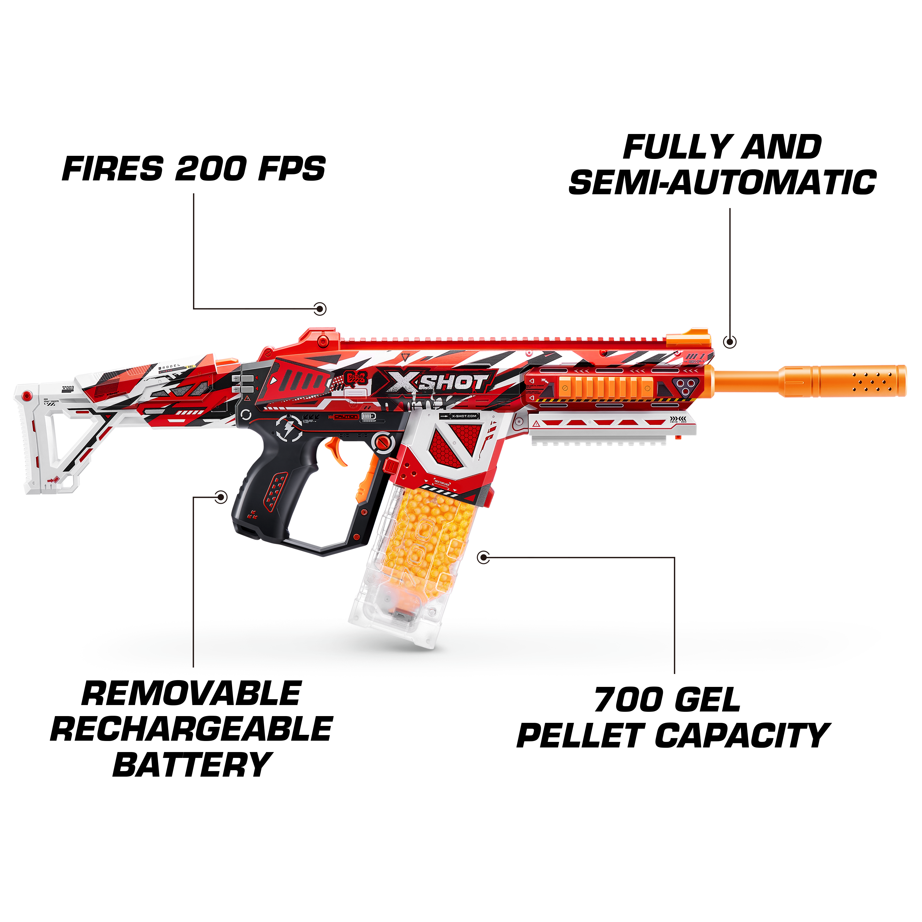 X Shot Hyper Gel Blaster Large with 20000 Gellets, Toy for Boys, Age 14+