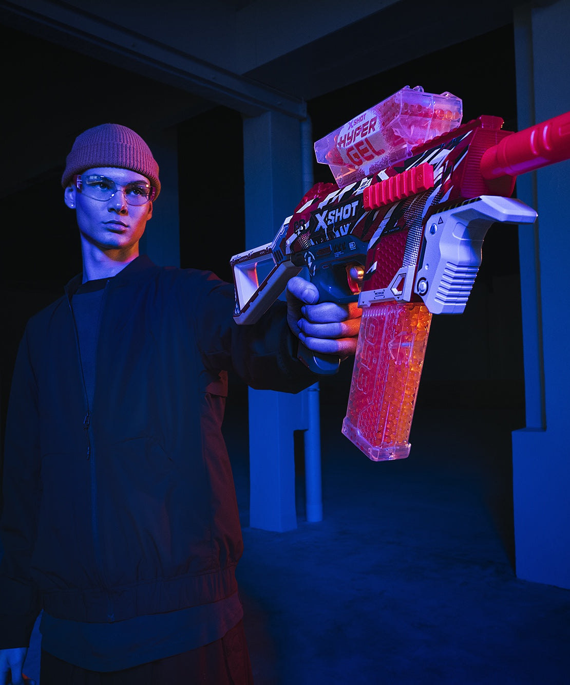 X Shot Hyper Gel Medium Blaster with 10000 Gellets, Shooting Toy for Boys, Age 14+