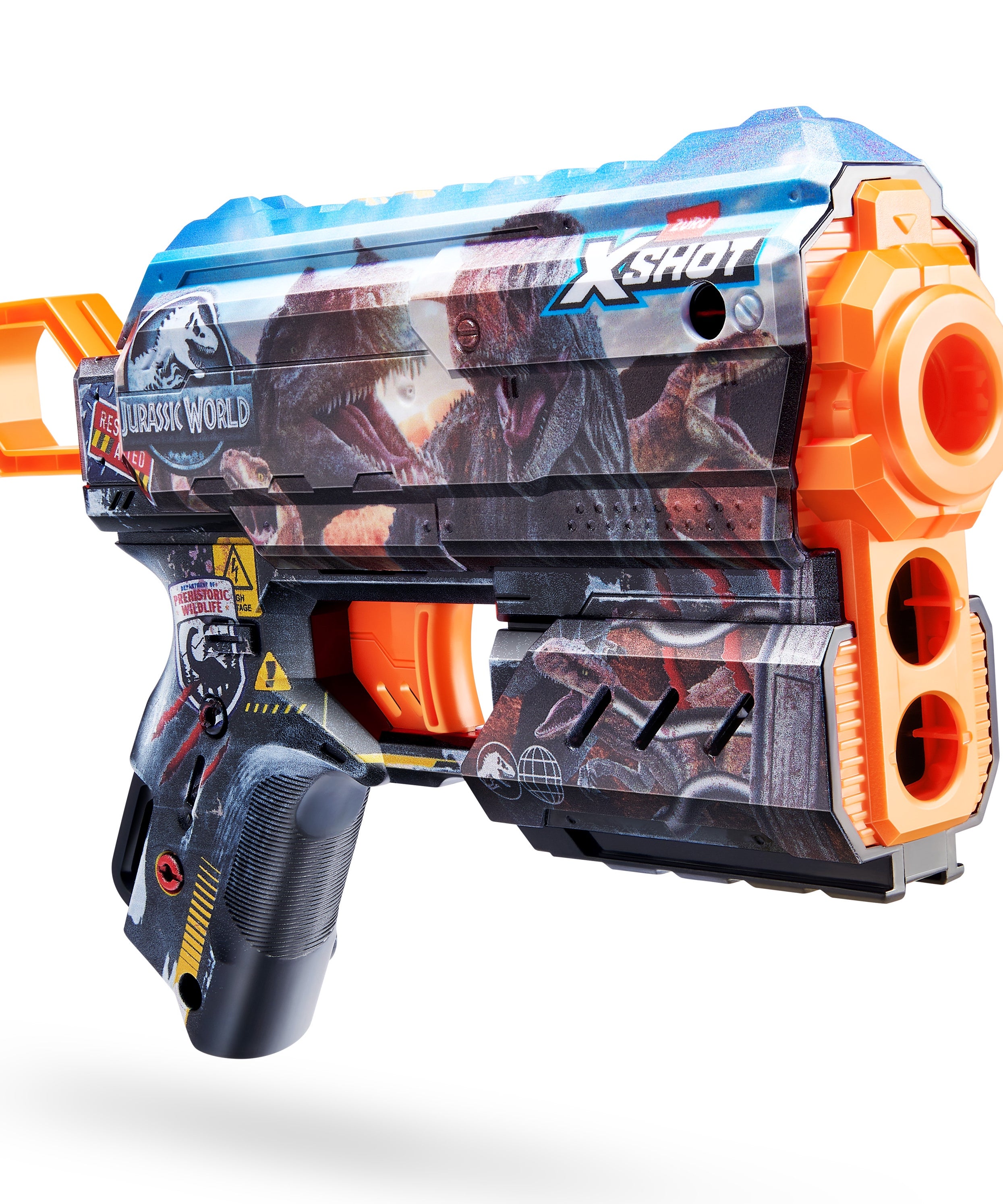 Title: Jurassic Flux Combo 2 Pack Dart Blaster with Dinosaur Skins, Air Pocket Darts, Single Shot with Storage, Recoil Action, Fires 27m/90ft, Includes 16 Foam Darts, Ages 8 and Up