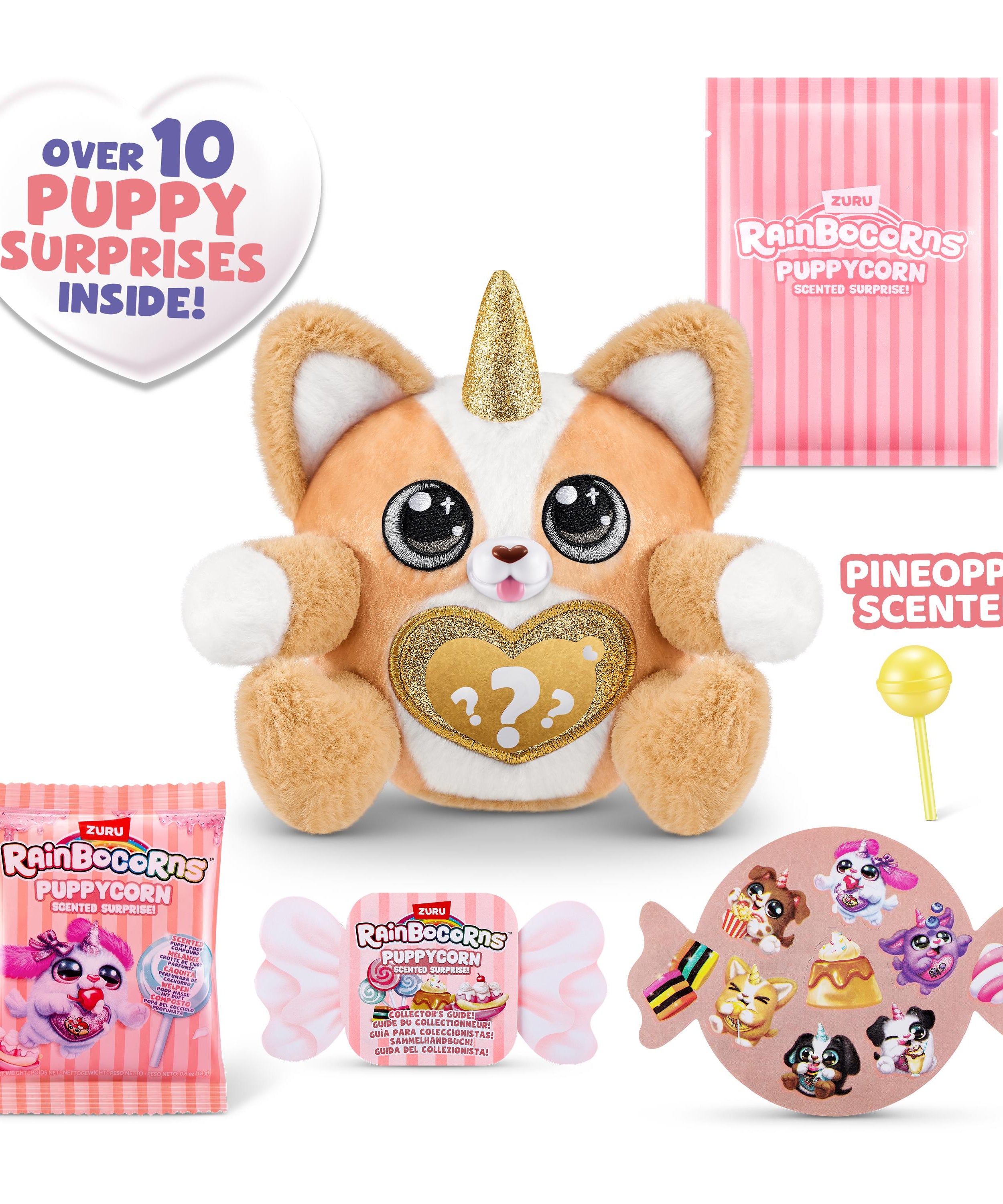 Rainbocorns Puppycorn Surprise S8 PDQ, Cute Collectible Plush Toy for Girls, Age 3+
