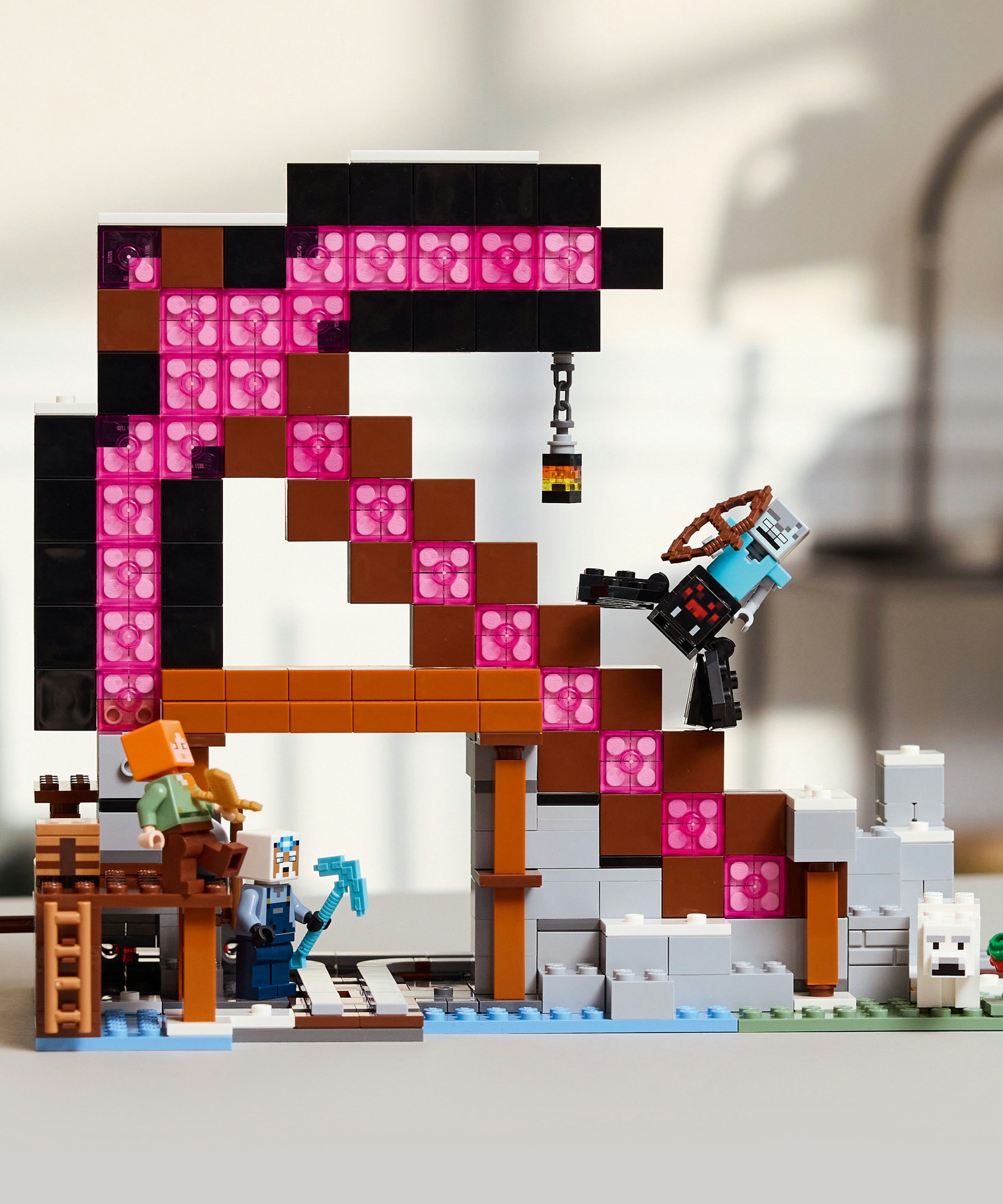 LEGO 21277 The Pickaxe Mine V29 Minecraft Building Set for Boys 8+ Creative Mining Adventure