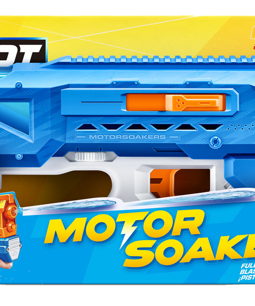 XSHOT Water Fast Fill Motor Soaker Hydra Pulse Water Toy Gun, Motorized Water Blaster with 650ml Capacity, Fast-Fill Technology, Rechargeable Battery, Blasts Up to 29 Feet, Outdoor Summer Water Toy for Boys and Girls Age 8+