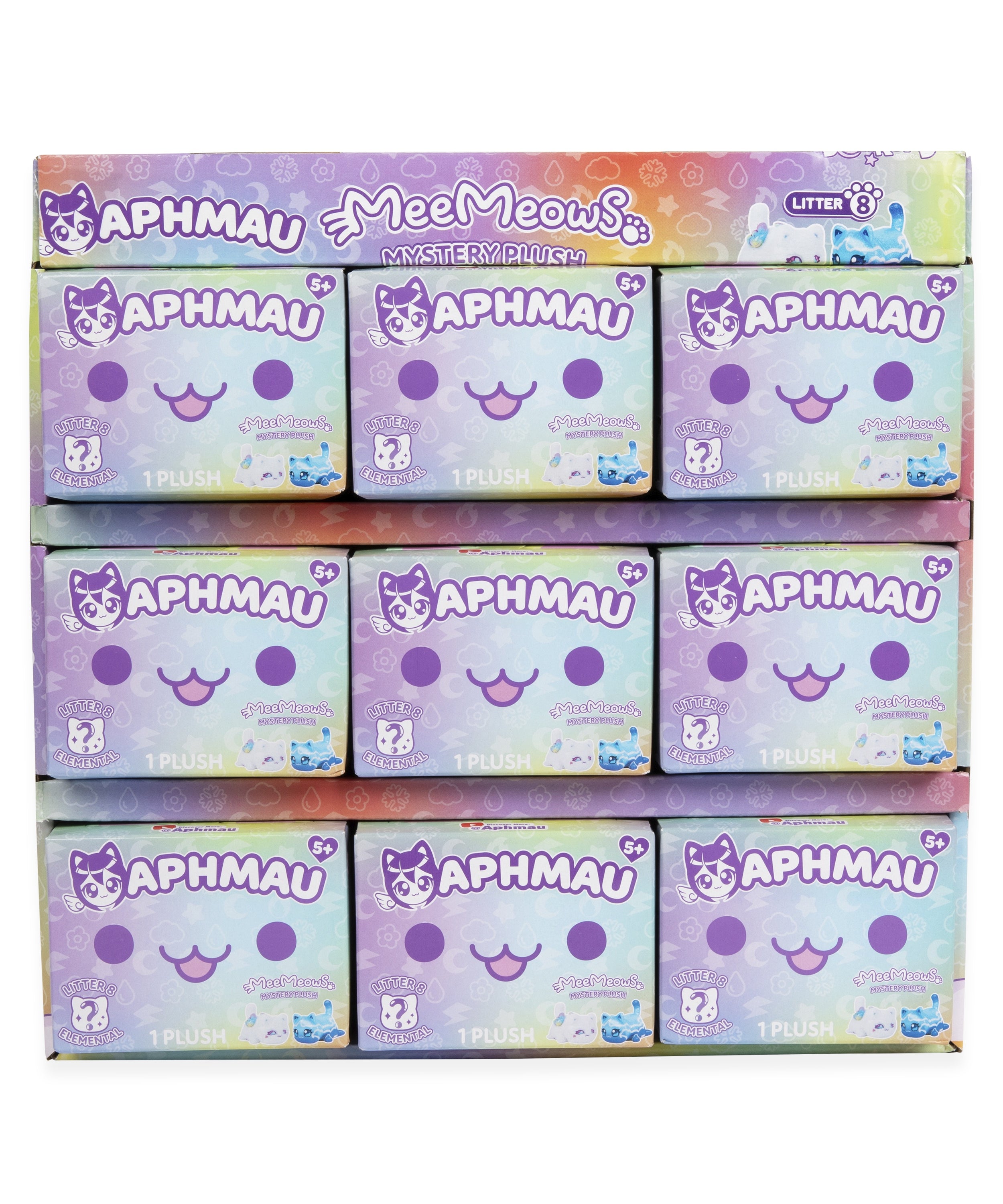 Aphmau Mystery MeeMeow Plush Elemental, Collectible Toy for Kids, Age 5+