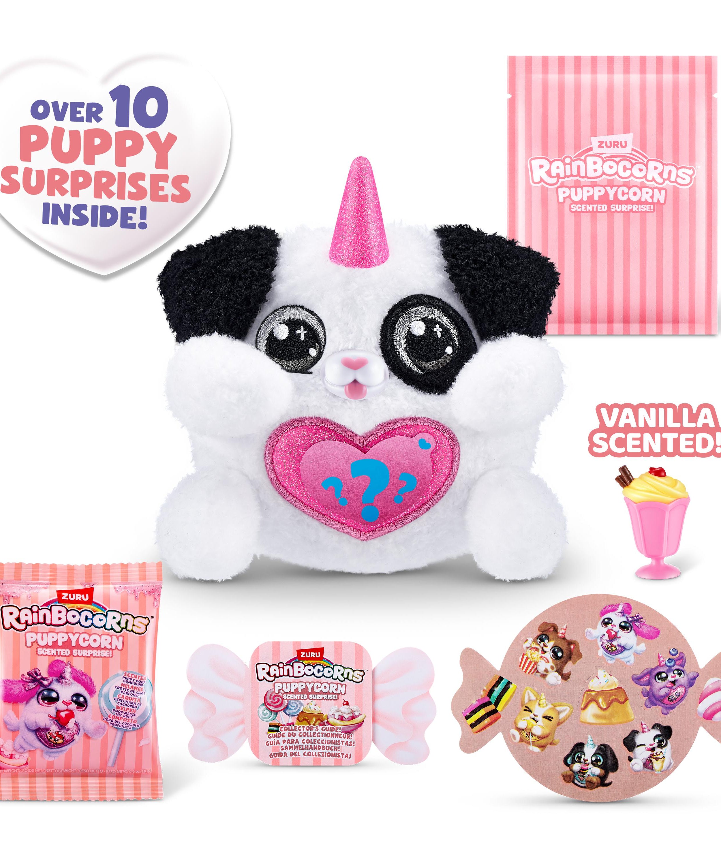 Rainbocorns Puppycorn Surprise S8 PDQ, Cute Collectible Plush Toy for Girls, Age 3+