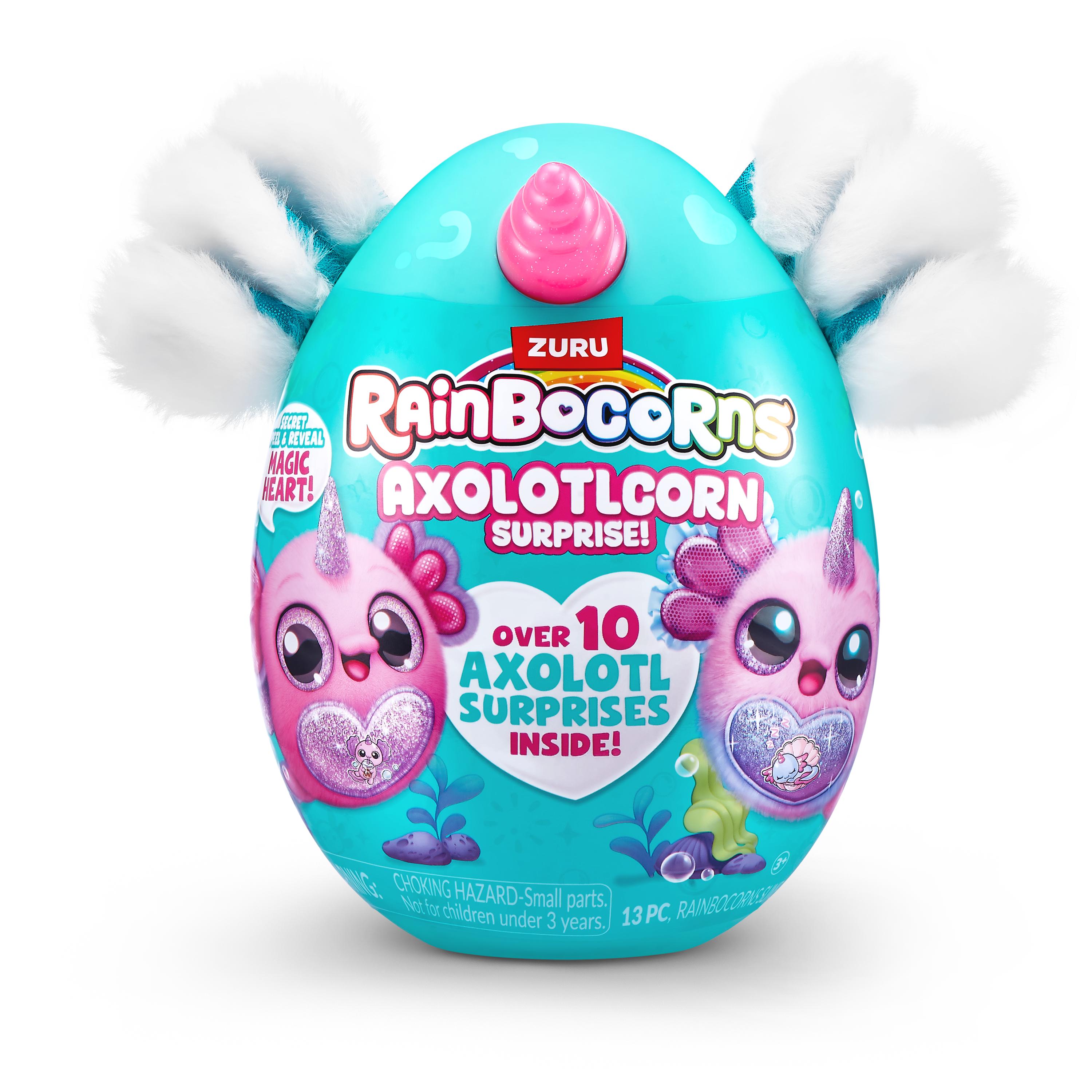 Rainbocorns Axolotlcorn Surprise Plush, Collectible Toy for Girls, Age 3+