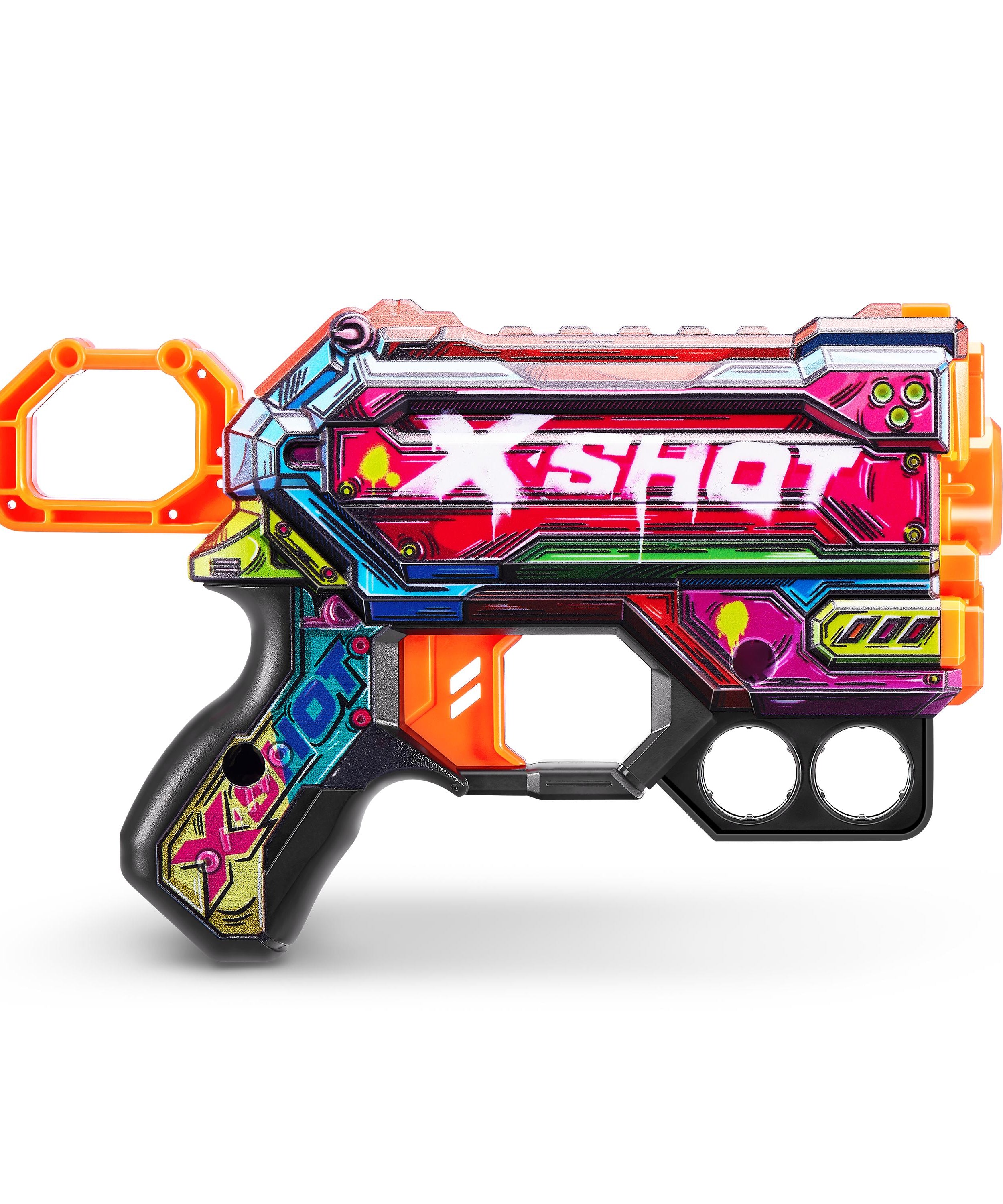 X Shot Skins Menace Blaster, Compact Foam Dart Gun for Boys, Age 8+