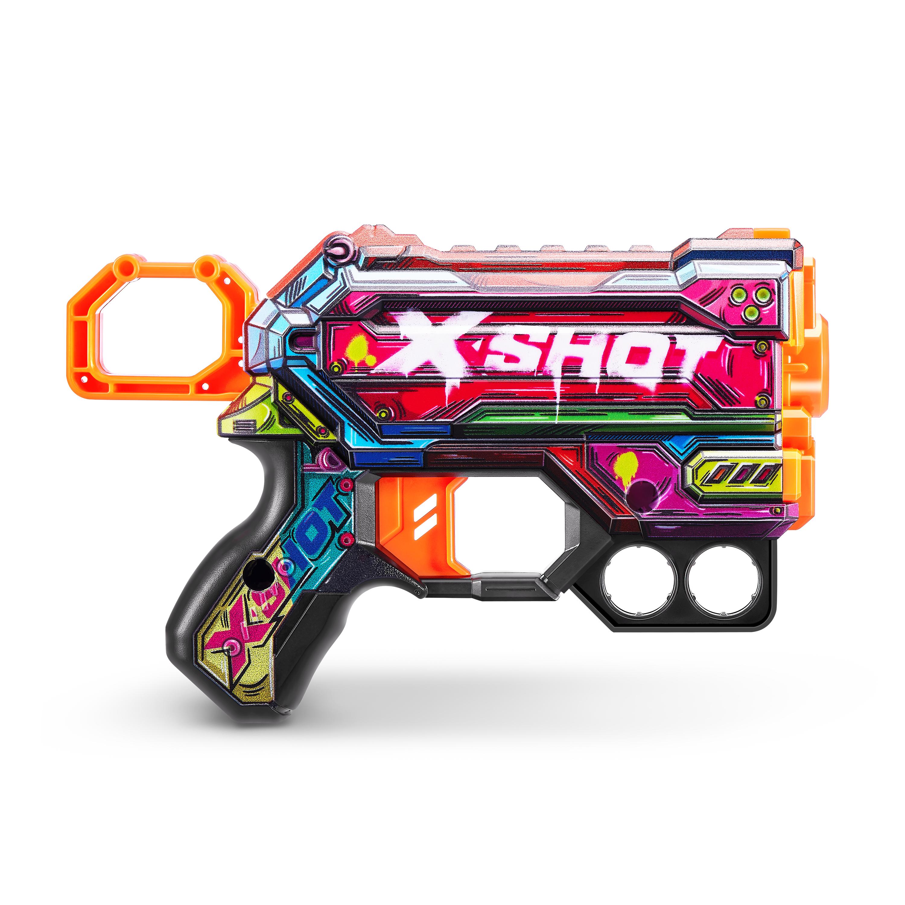 X Shot Skins Menace Blaster, Compact Foam Dart Gun for Boys, Age 8+