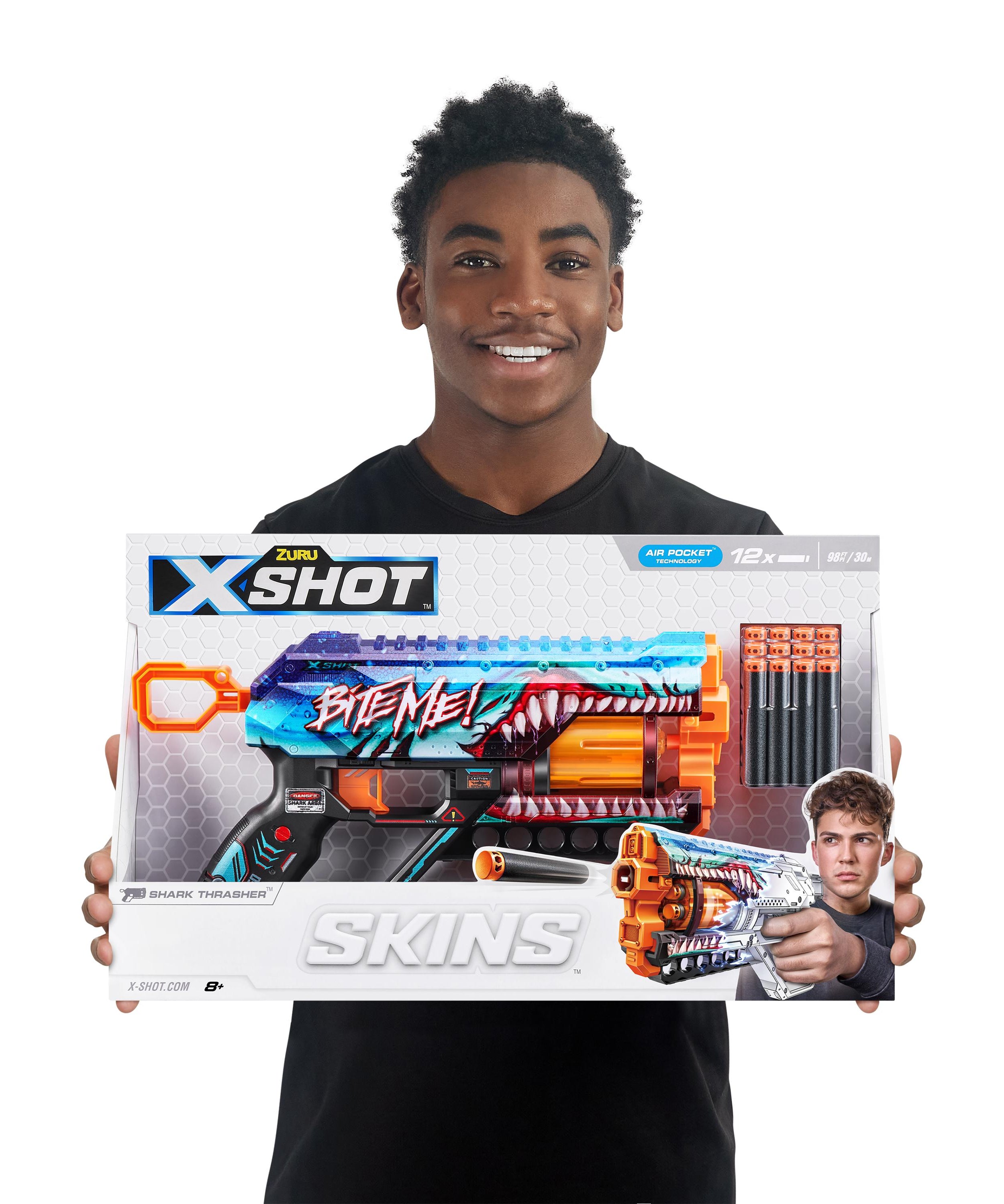 X Shot Skins Griefer 12 Darts Blaster, Foam Dart Toy Gun for Boys, Age 8+