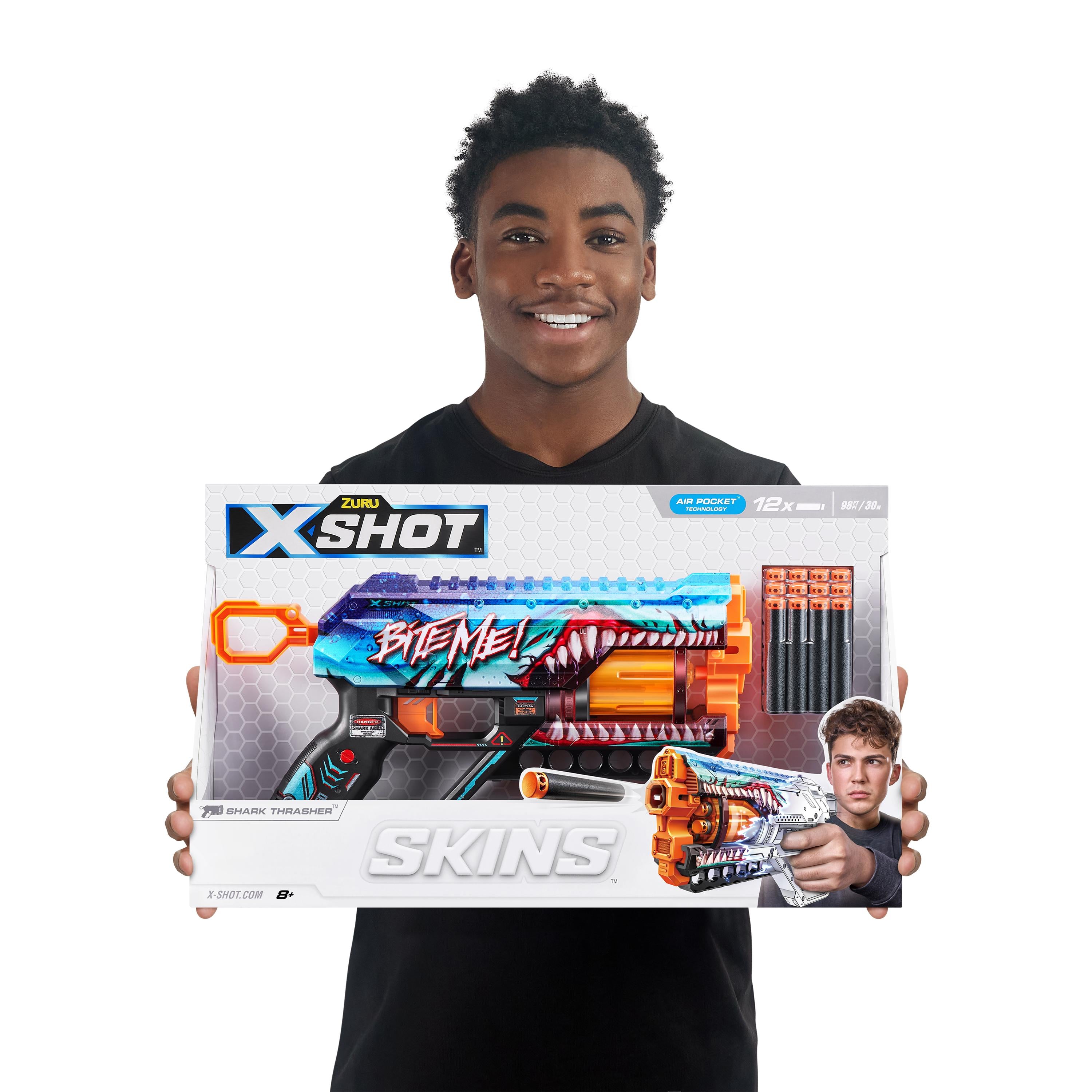 X Shot Skins Griefer 12 Darts Blaster, Foam Dart Toy Gun for Boys, Age 8+