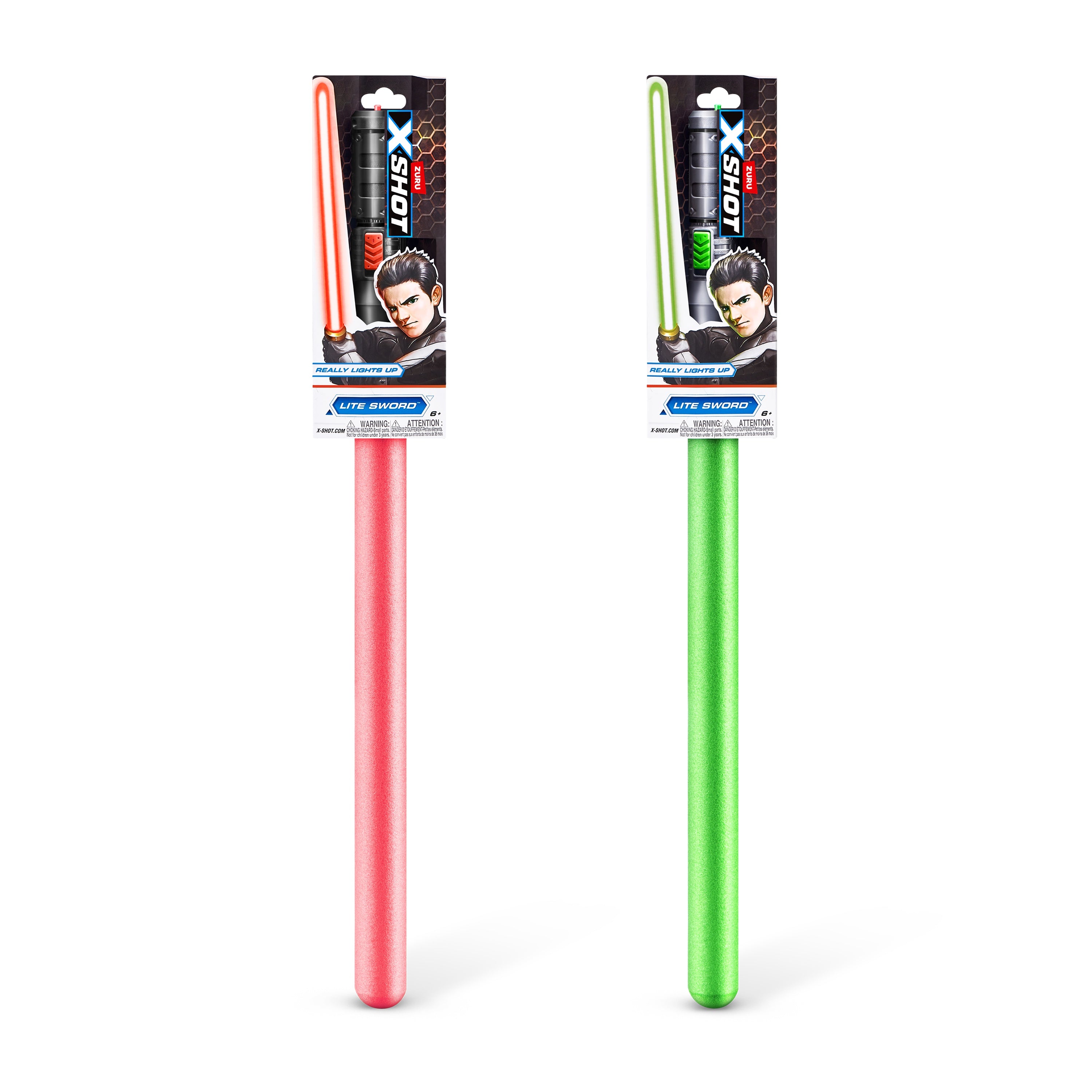 X-Shot Excel Lite Sword, LED Light-Up Foam Sword for Boys and Girls, Age 6+, Space Battle Toy