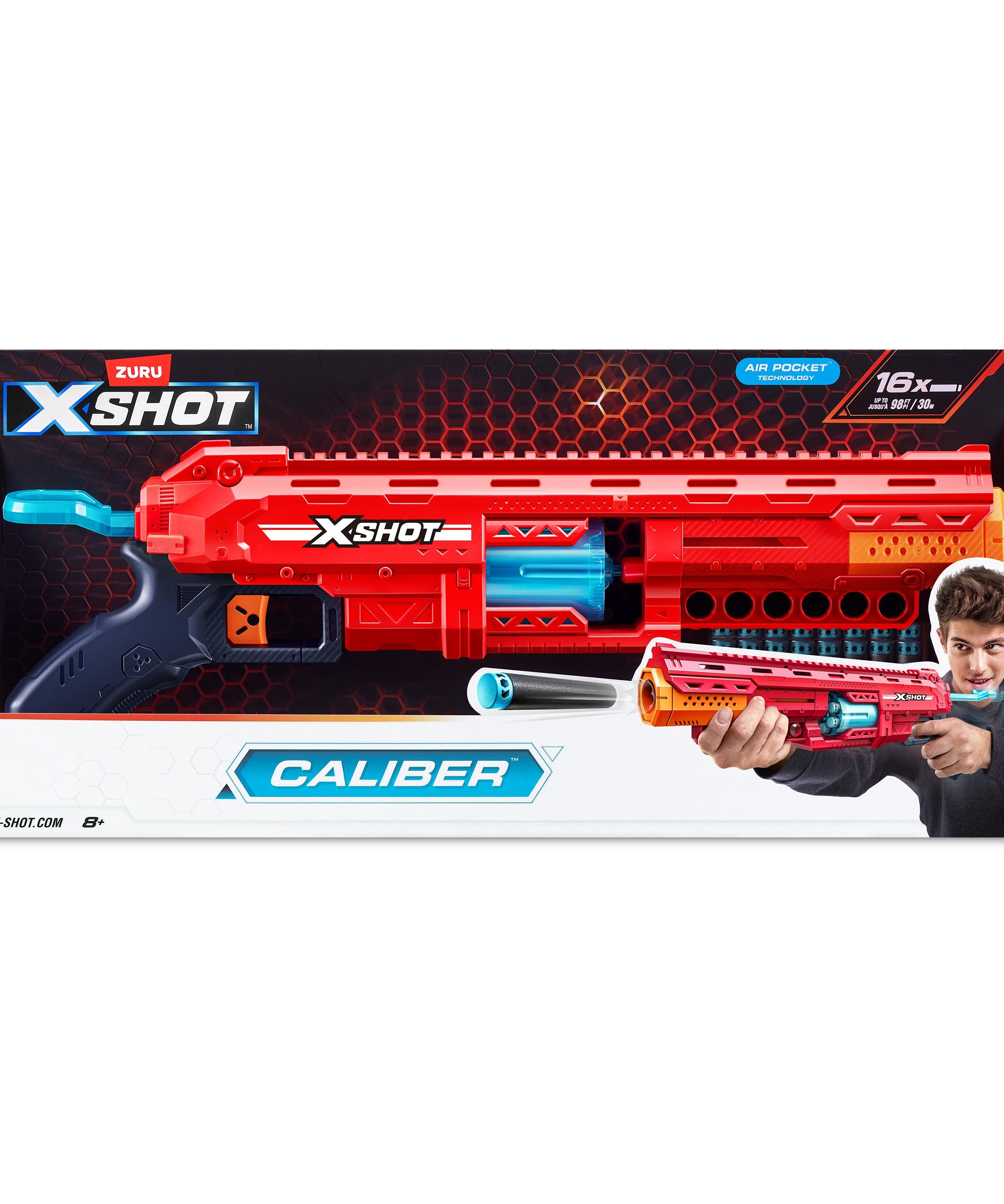 X-Shot Excel Caliber S1 Blaster, High Performance Foam Dart Gun Toy for Boys & Girls, Age 8+