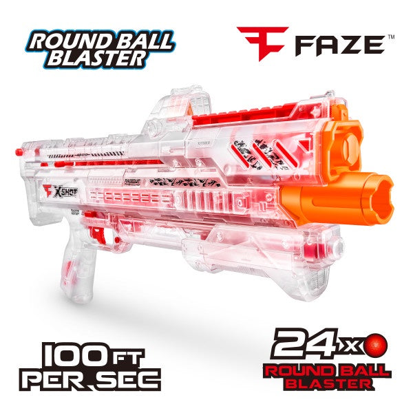 X Shot FAZE Chaos Ragequit Blaster, Ultimate Foam Ball Blaster for Boys, Age 14+