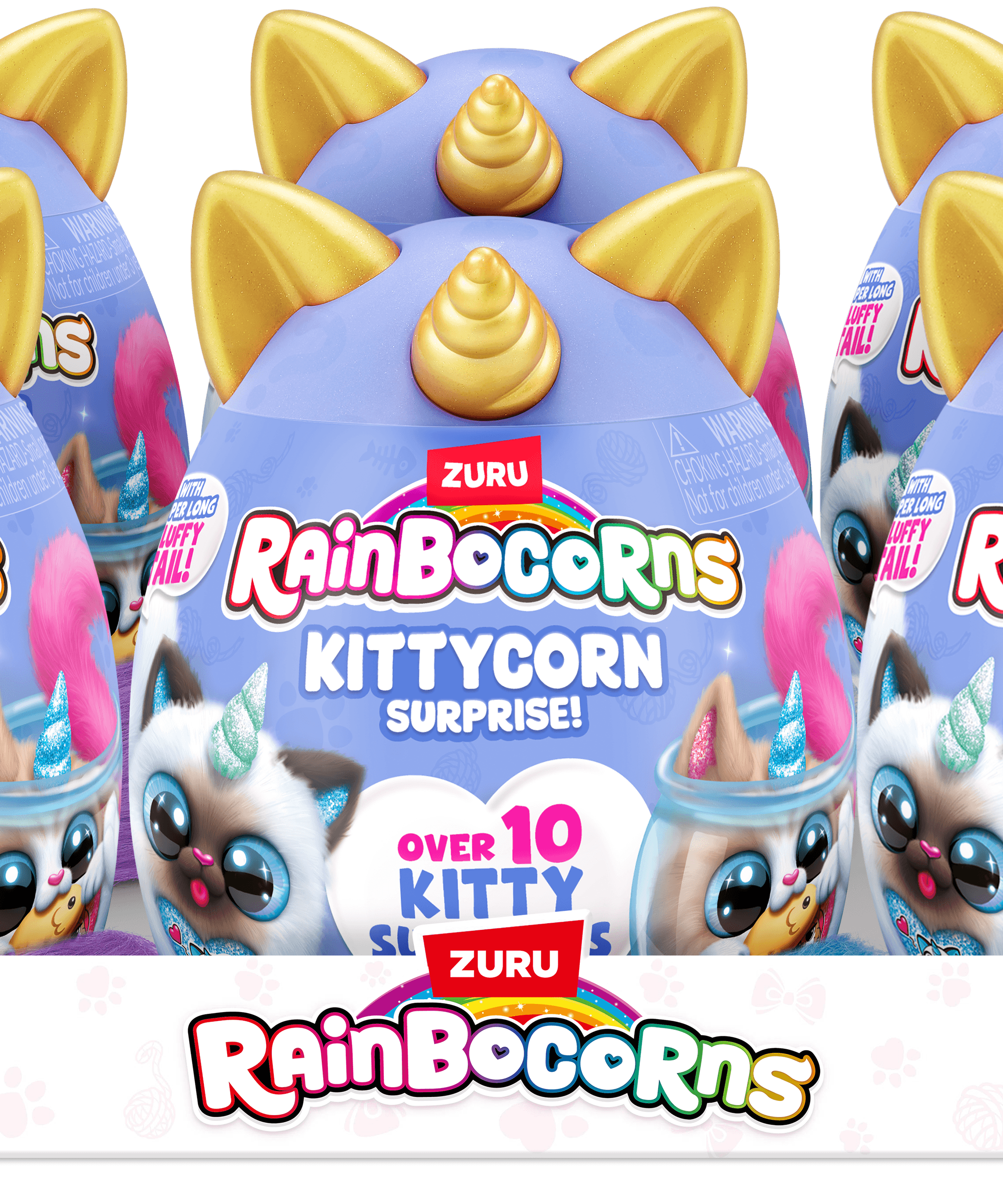 Rainbocorns Kittycorn Surprise S9 Collectible Plush Toy Set, 10+ Magical Surprises, Soft Plush Kittens with Fluffy Tails, Interactive Play for Girls Age 3+
