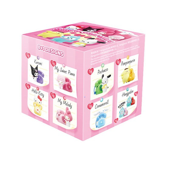 مجموعة عرض صندوق صغير من مويتش سانريو لوف كولينج مايكرو بلايند، مكونة من 8 قطع - شخصيات قابلة للتجميع مع حافظات عرض أكريليك، 8 تصاميم + مجموعة نادرة سرية، للأعمار من 6 سنوات فما فوق