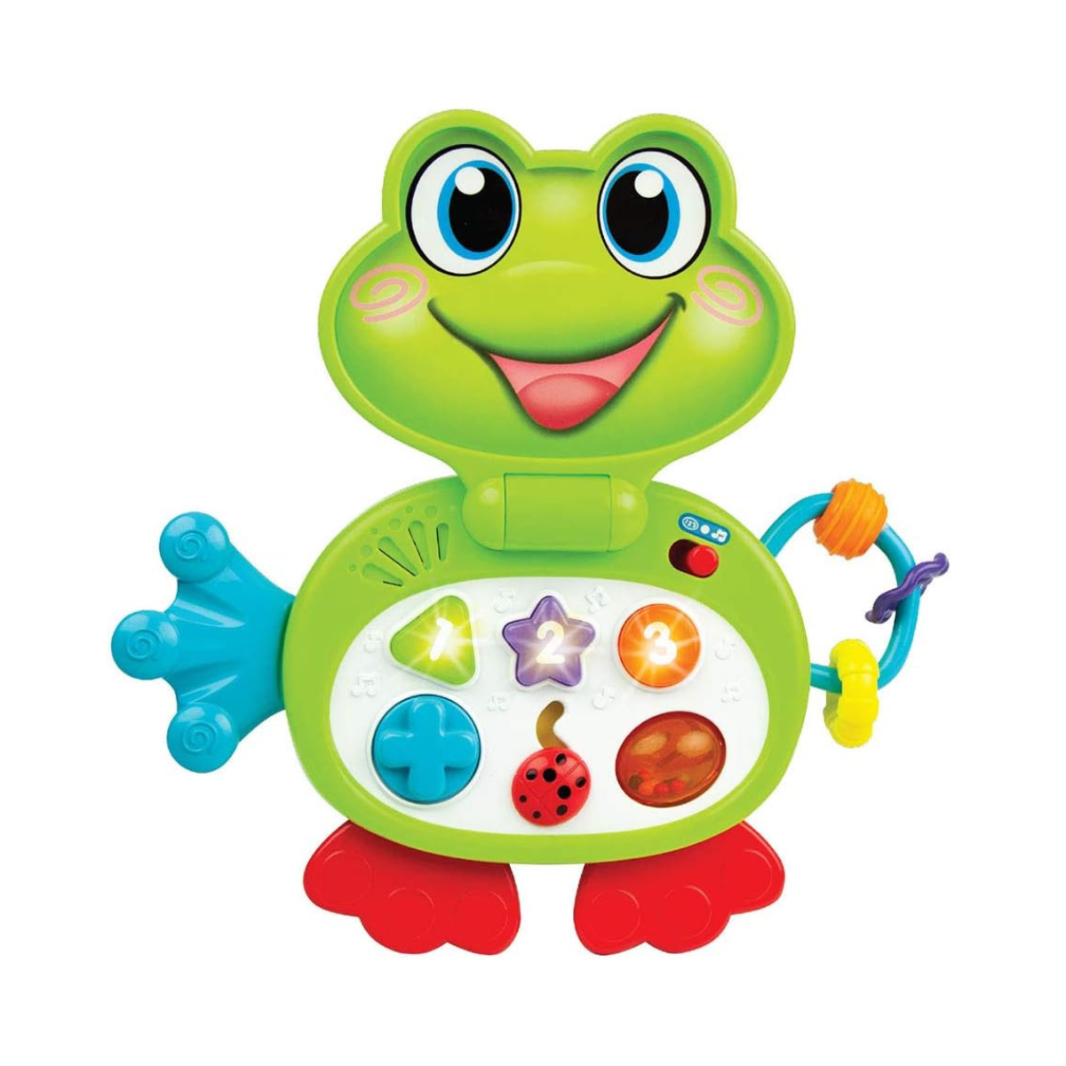 Winfun Froggy Busy Animal Laptop Toy Interactive Learning Laptop for Toddlers 6M+