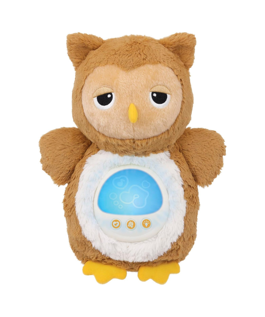 Winfun Soothing Sounds Light-Up Owl for Babies, Gentle Melodies Calming Sounds Soft Night Light for Bedtime Nap Routine, 0+ Months