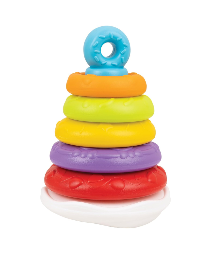 Winfun Wobble Donut Stacker Toddler Toy for Balance Coordination and Motor Skill Development 3+ Years