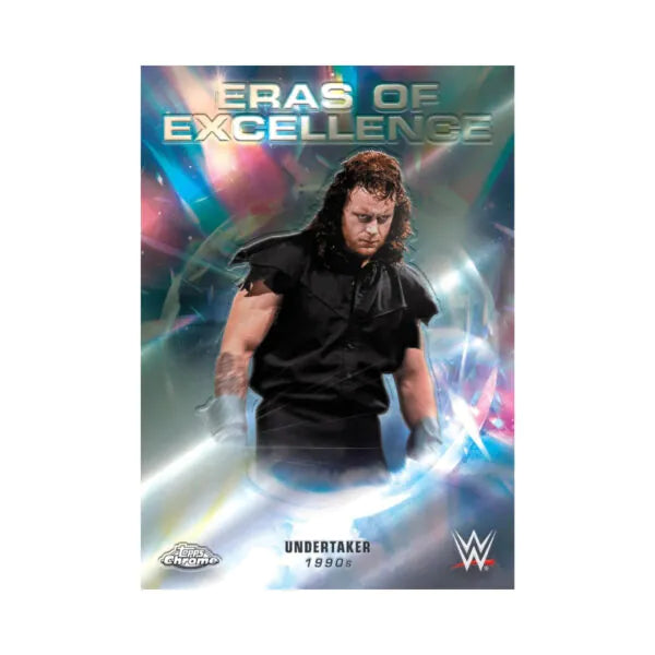 Topps Chrome WWE 2026 Mega Box Trading Cards, WWE Superstar Collectible Card Box with Exclusive X-Fractors & Autograph Chase Cards