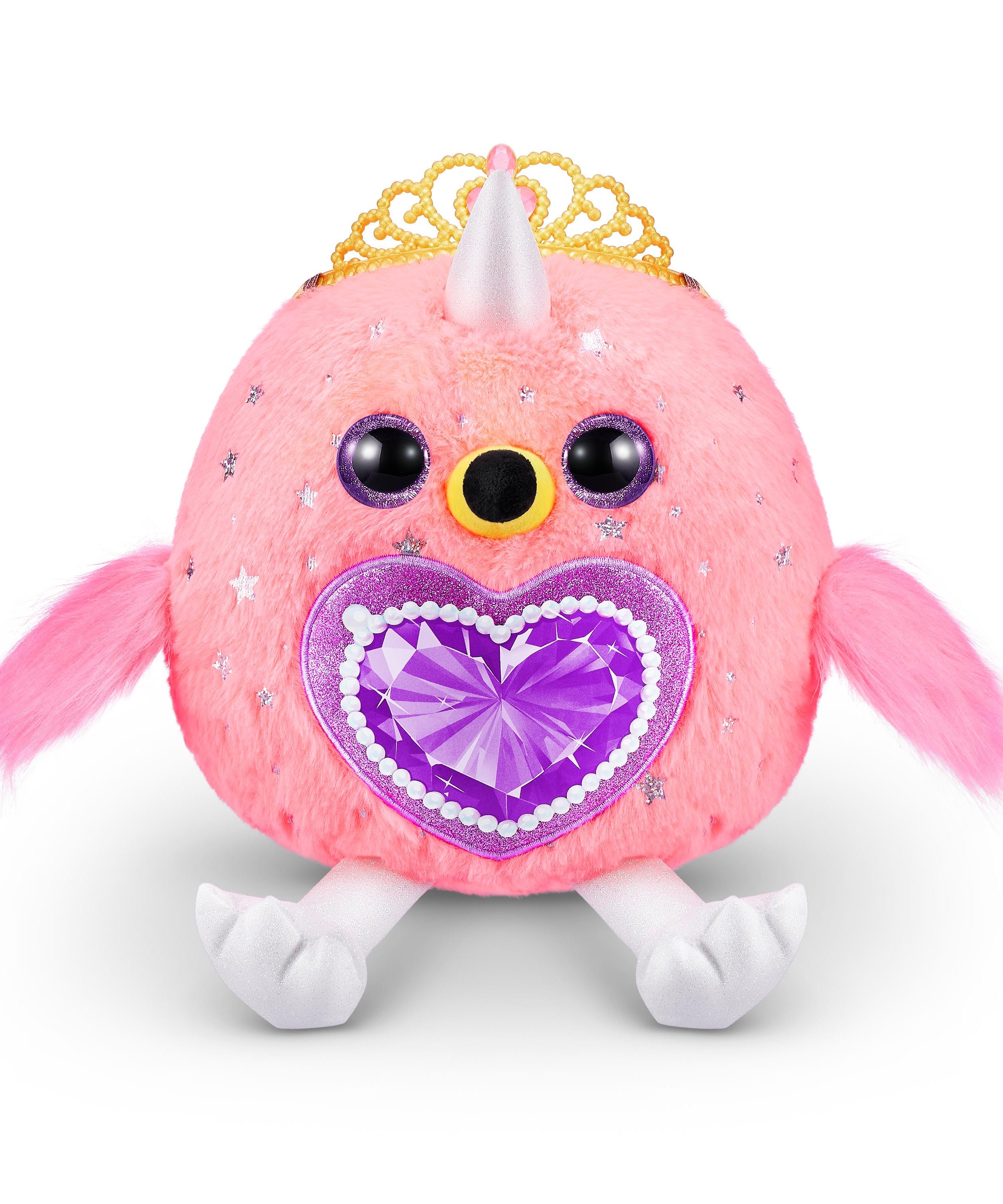 Rainbocorns Fairycorn Princess Surprise (Puppy) 11" Collectible Plush Toy with 35+ Surprises, Fairy Wings, Tiara, Wand, Boo-Boocorn, and Surprise Egg, Soft Toy for Girls Ages 3+