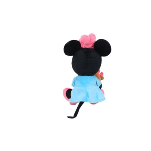 Disney Minnie Mouse Plush Hugs & Love Collection, 11-Inch Soft Stuffed Toy, Ages 3+