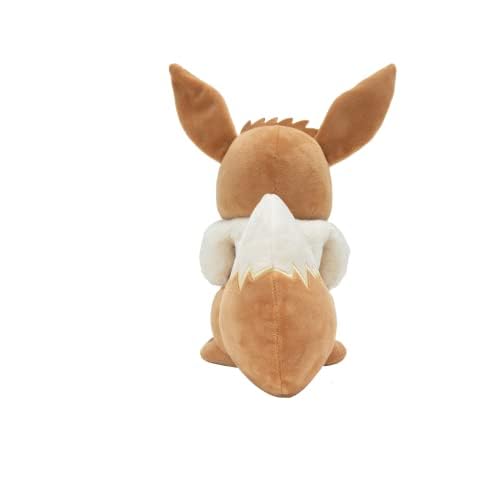 Pokémon Eevee Plush Toy, Super Soft Cuddly Stuffed Animal, 12 Inch Plush Figure, Officially Licensed Pokémon Merchandise, Kids Gift Toy, Ages 2+