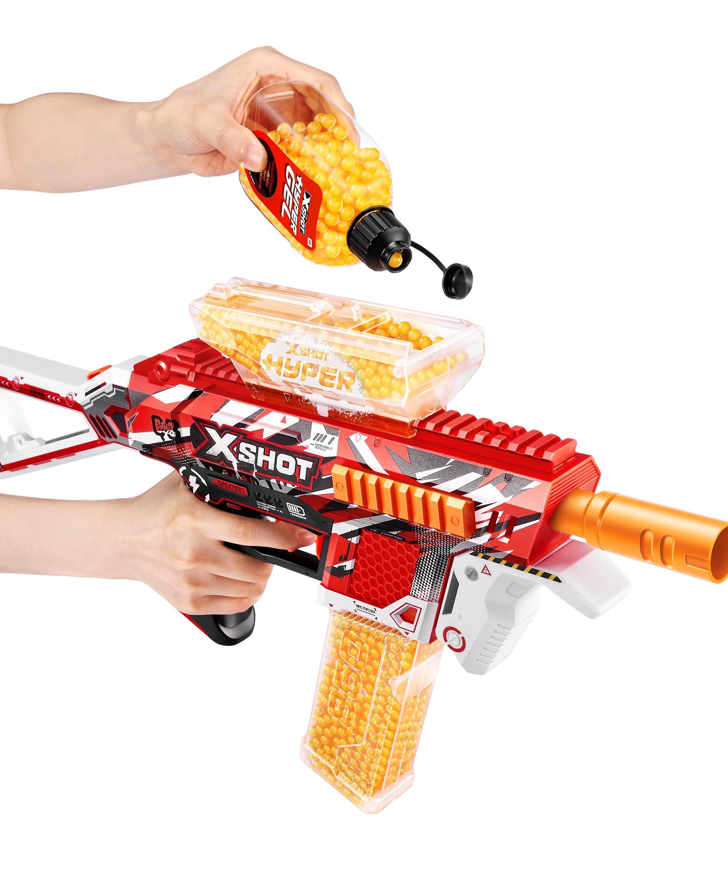 X Shot Hyper Gel Medium Blaster with 10000 Gellets, Shooting Toy for Boys, Age 14+