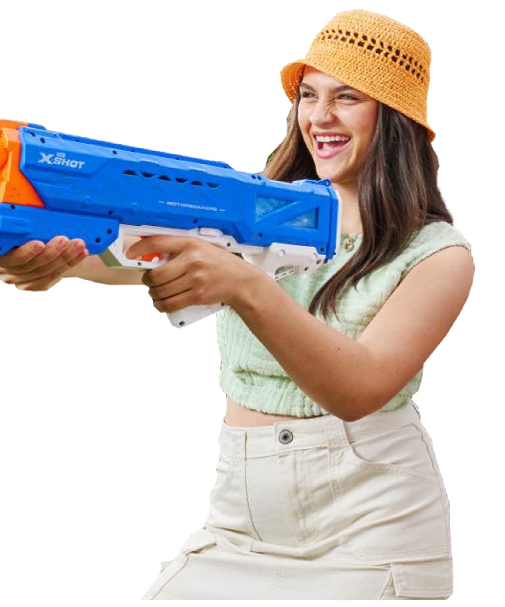 XSHOT Water Fast Fill Motor Soaker Hydra Pulse Water Toy Gun, Motorized Water Blaster with 650ml Capacity, Fast-Fill Technology, Rechargeable Battery, Blasts Up to 29 Feet, Outdoor Summer Water Toy for Boys and Girls Age 8+