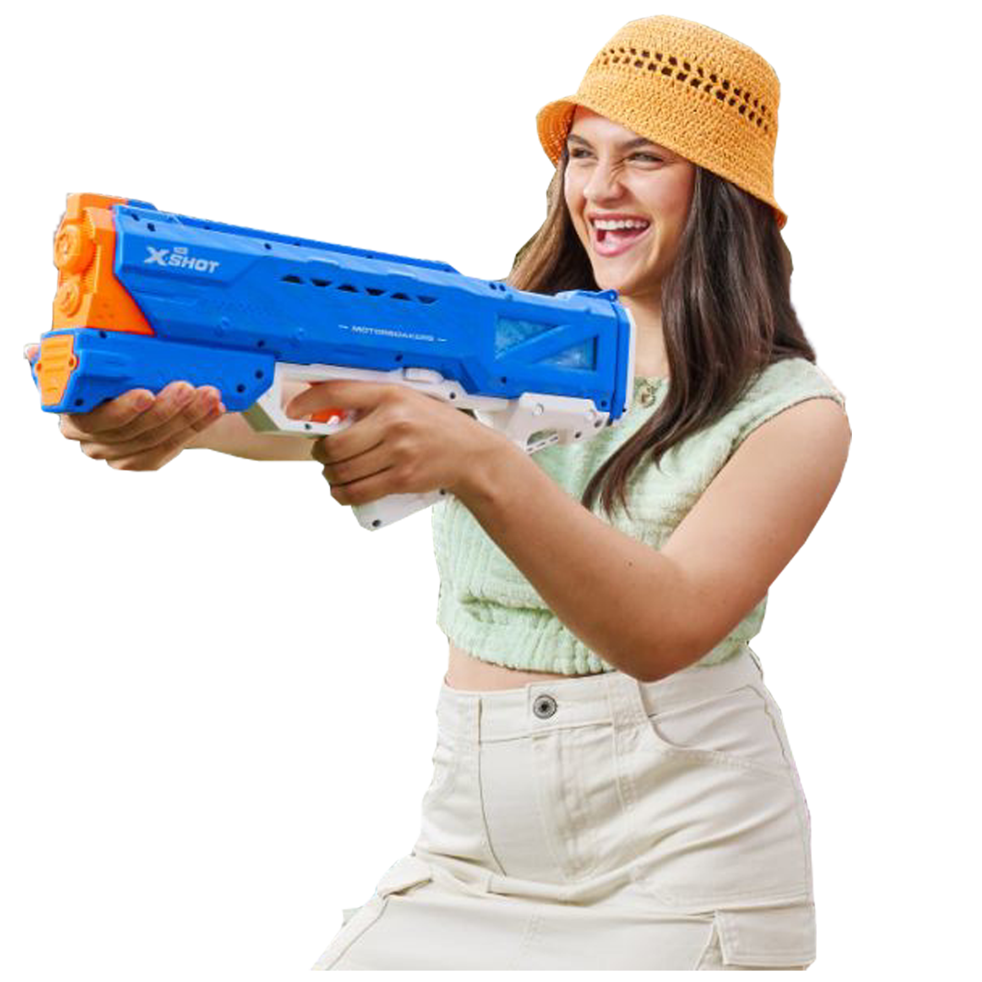 XSHOT Water Fast Fill Motor Soaker Hydra Pulse Water Toy Gun, Motorized Water Blaster with 650ml Capacity, Fast-Fill Technology, Rechargeable Battery, Blasts Up to 29 Feet, Outdoor Summer Water Toy for Boys and Girls Age 8+